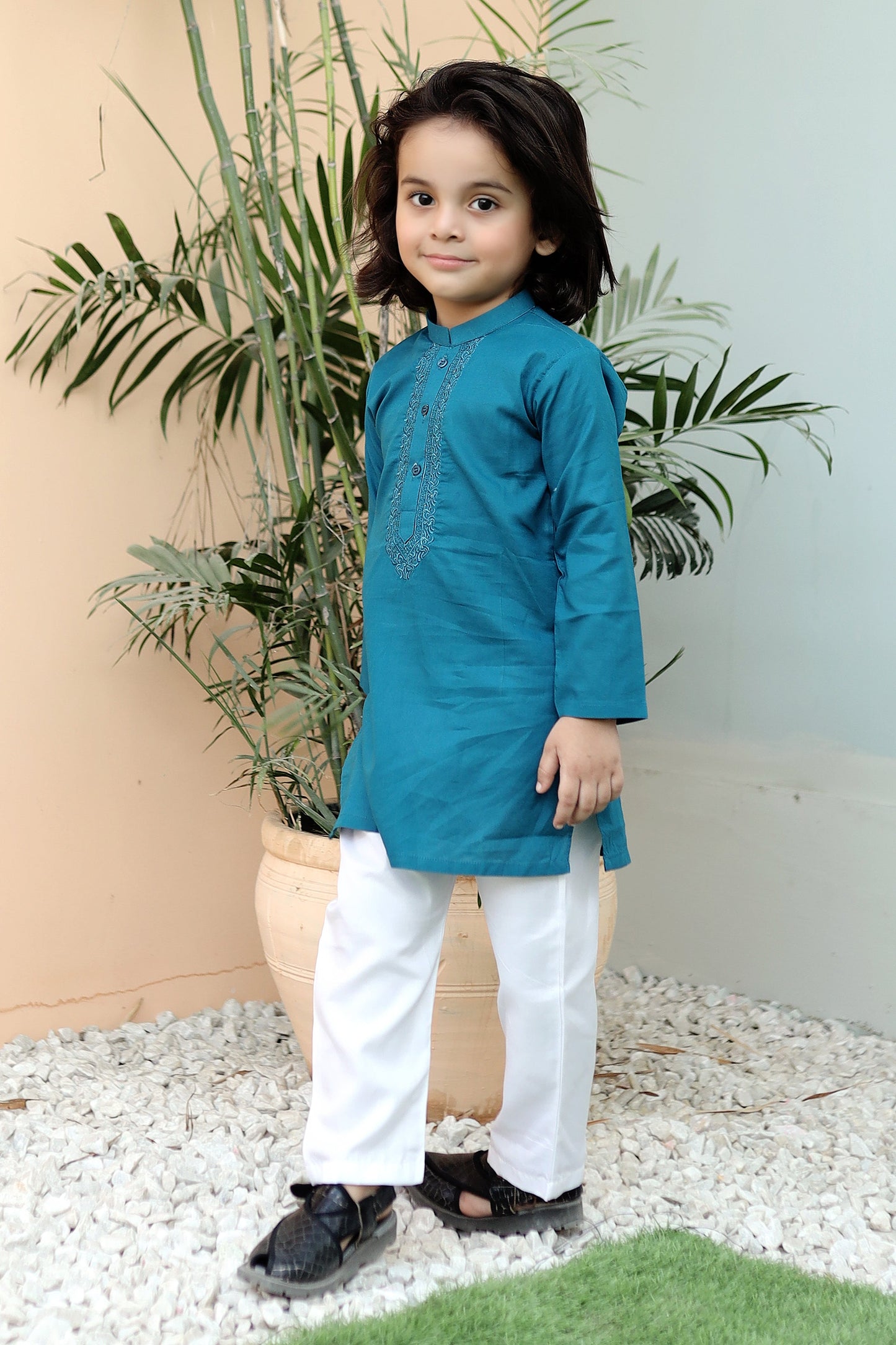 Steel Blue Kurta Trouser KE 031