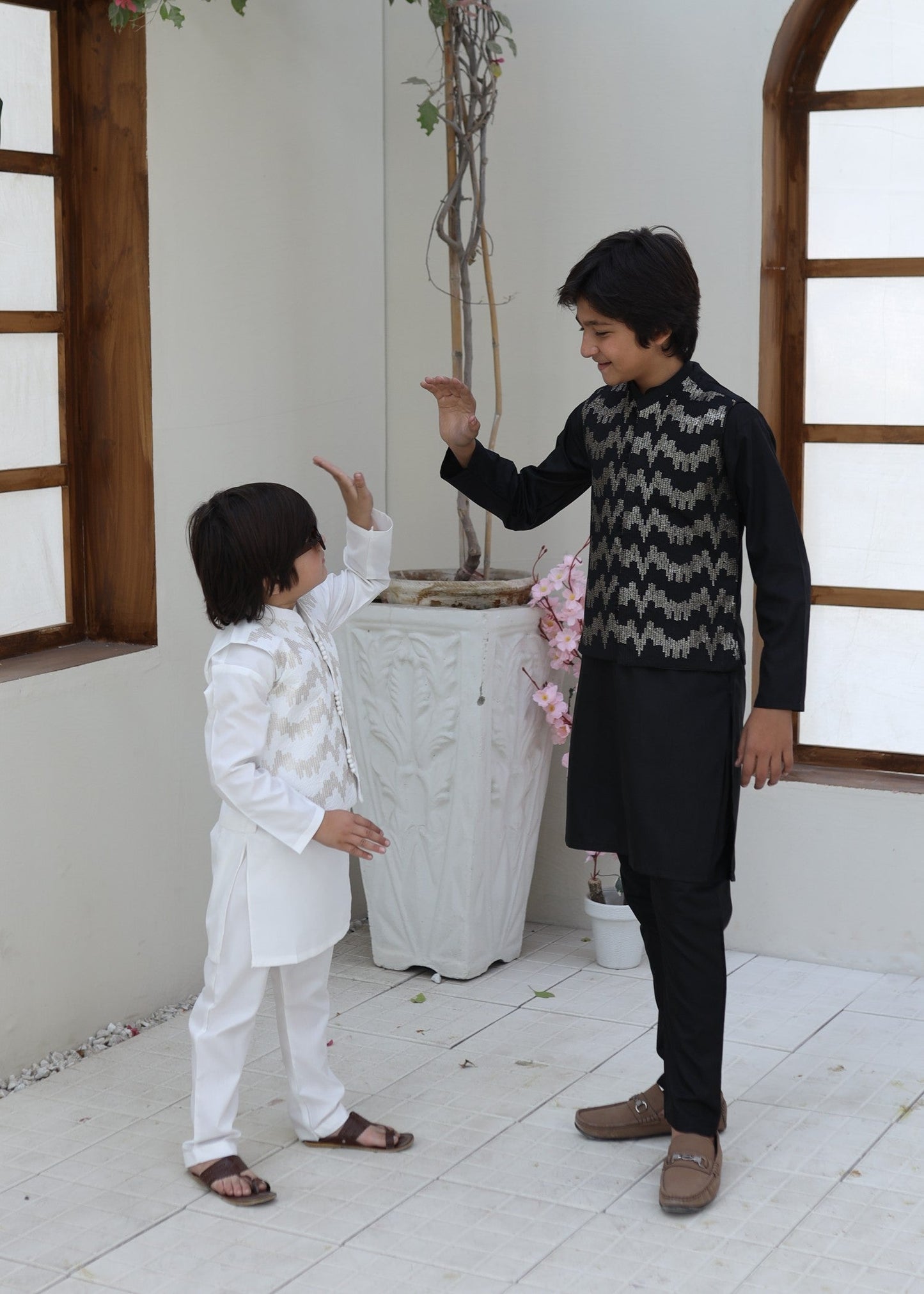 Ivory White Waistcoat Suit KC 069