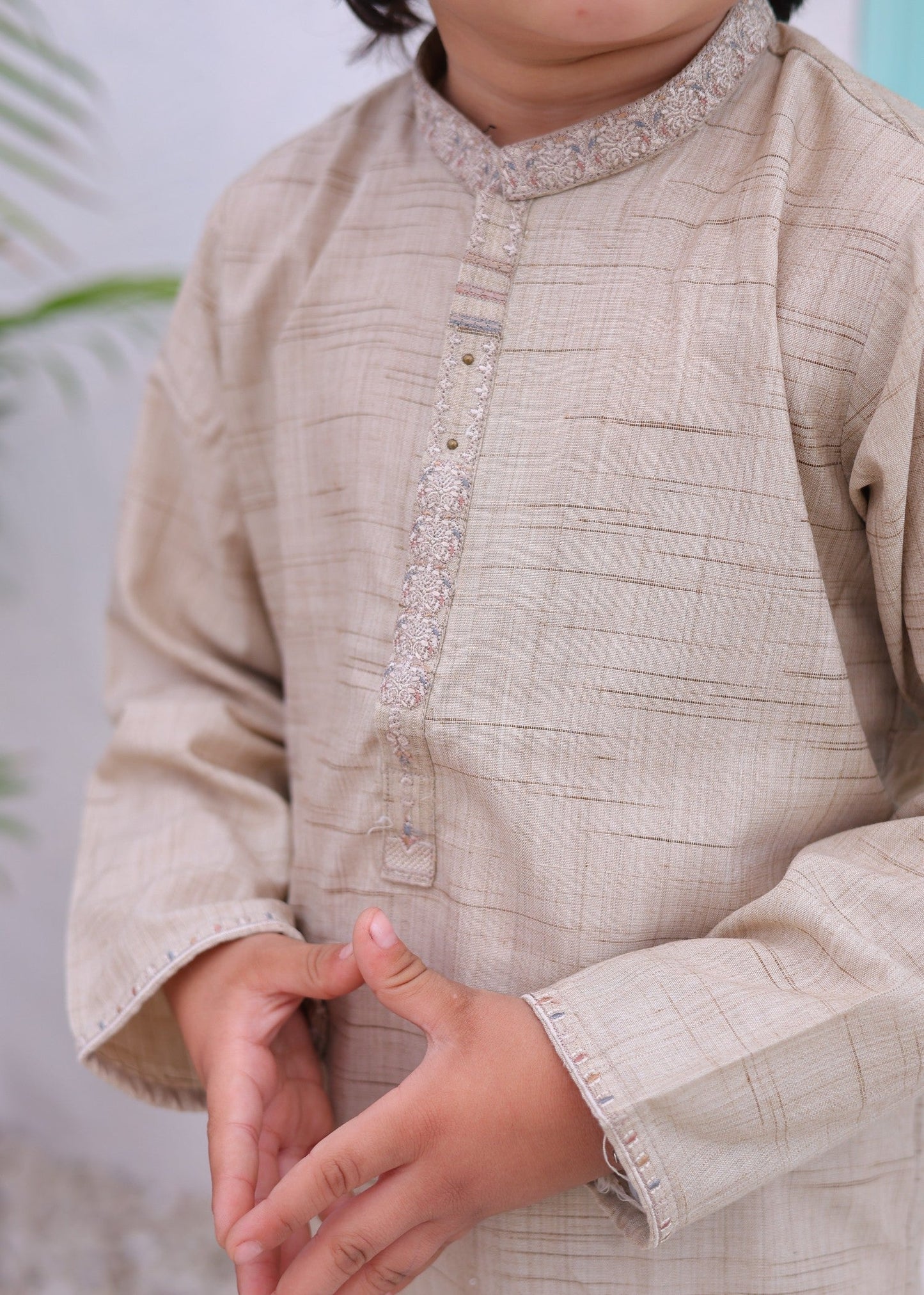 Beige Kurta Trouser -AH 002