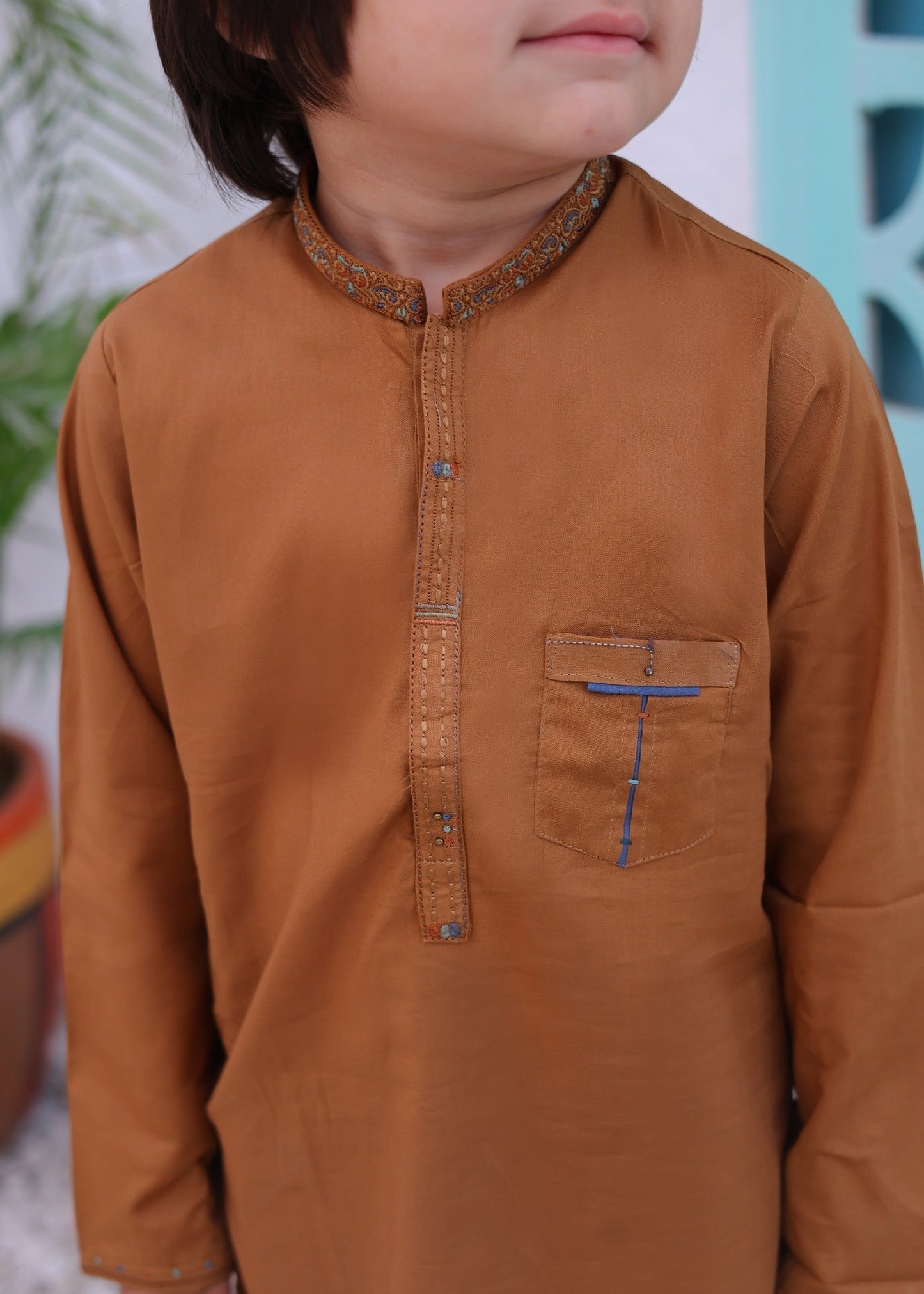 Almond Brown Kurta Trouser-AH 005