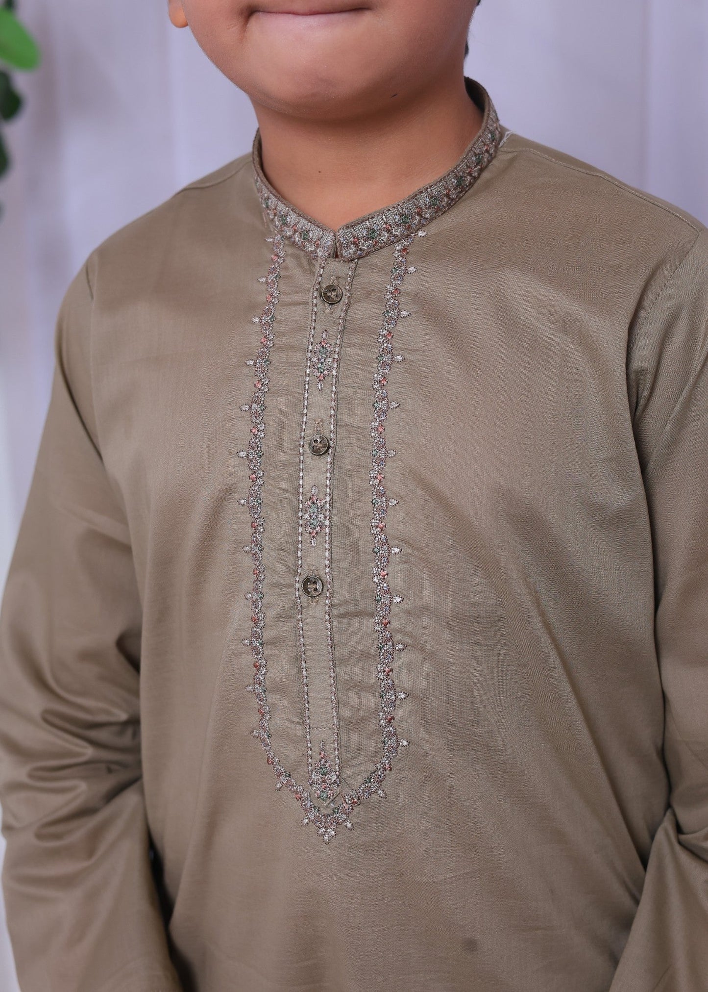 Beige Kurta Trouser-AH 026