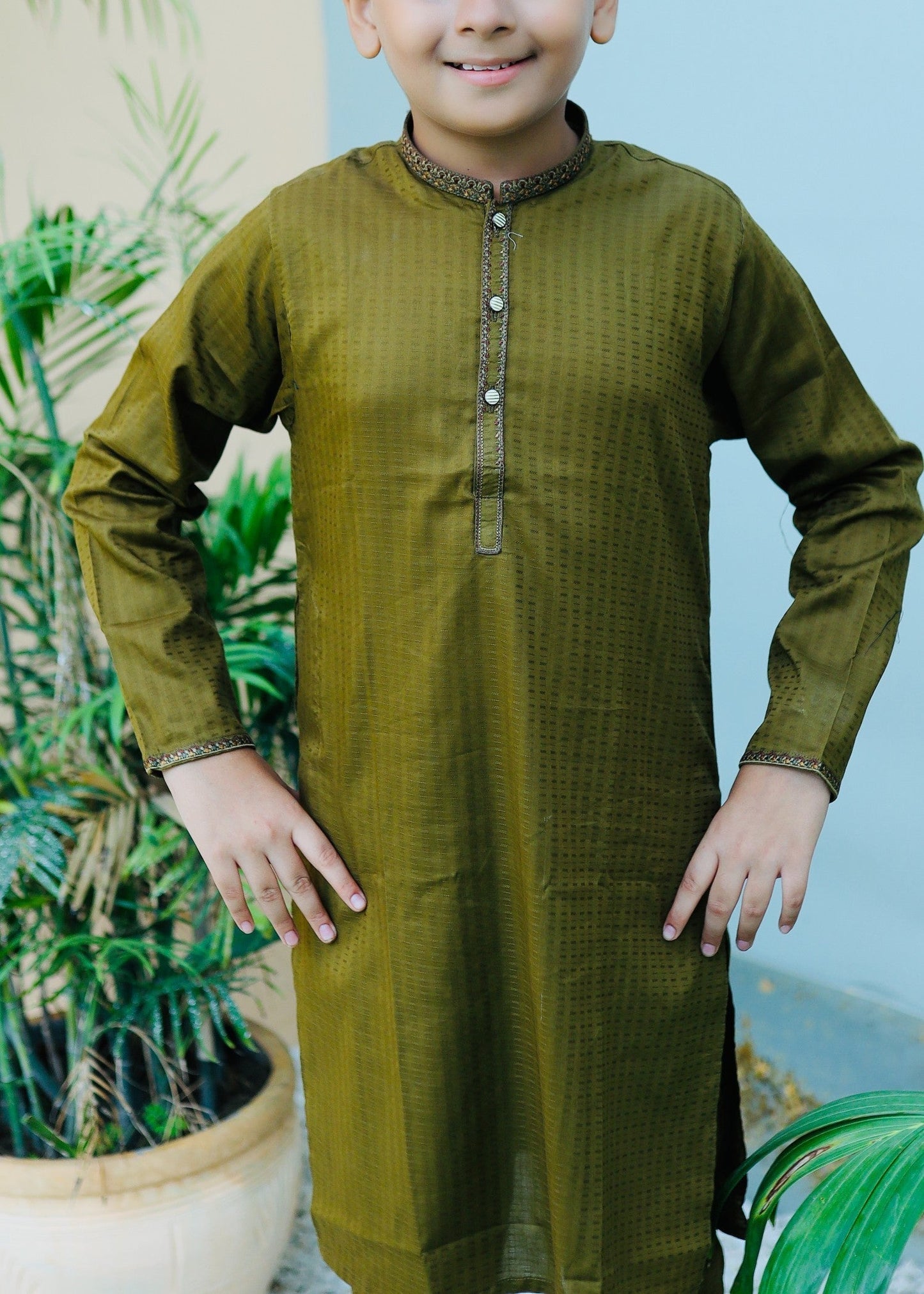 Avacado Green Kurta Trouser AH 048