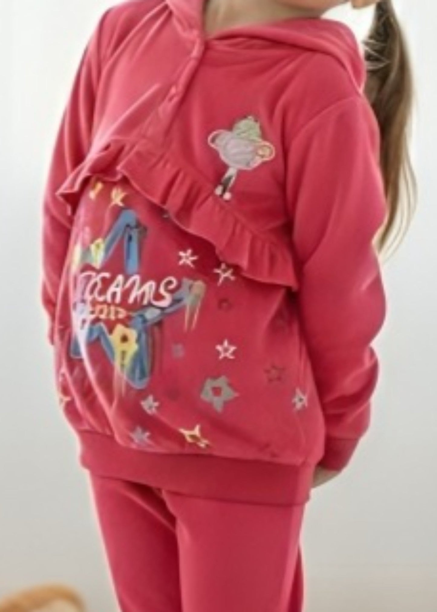 Taffy Pink 2 Pcs Hoodie Suit KH 016