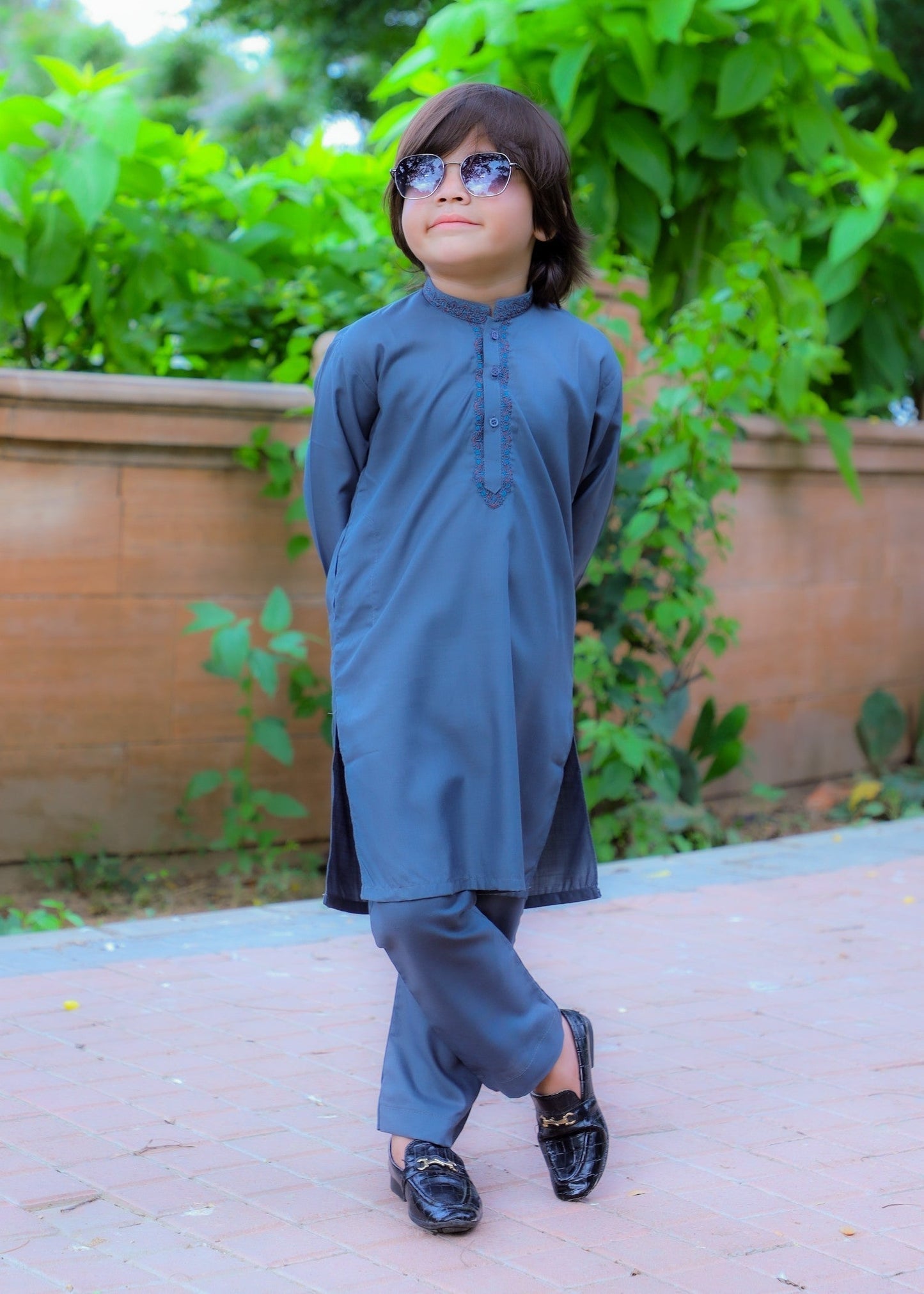 Cornflower Blue Kurta Trouser - KE 025
