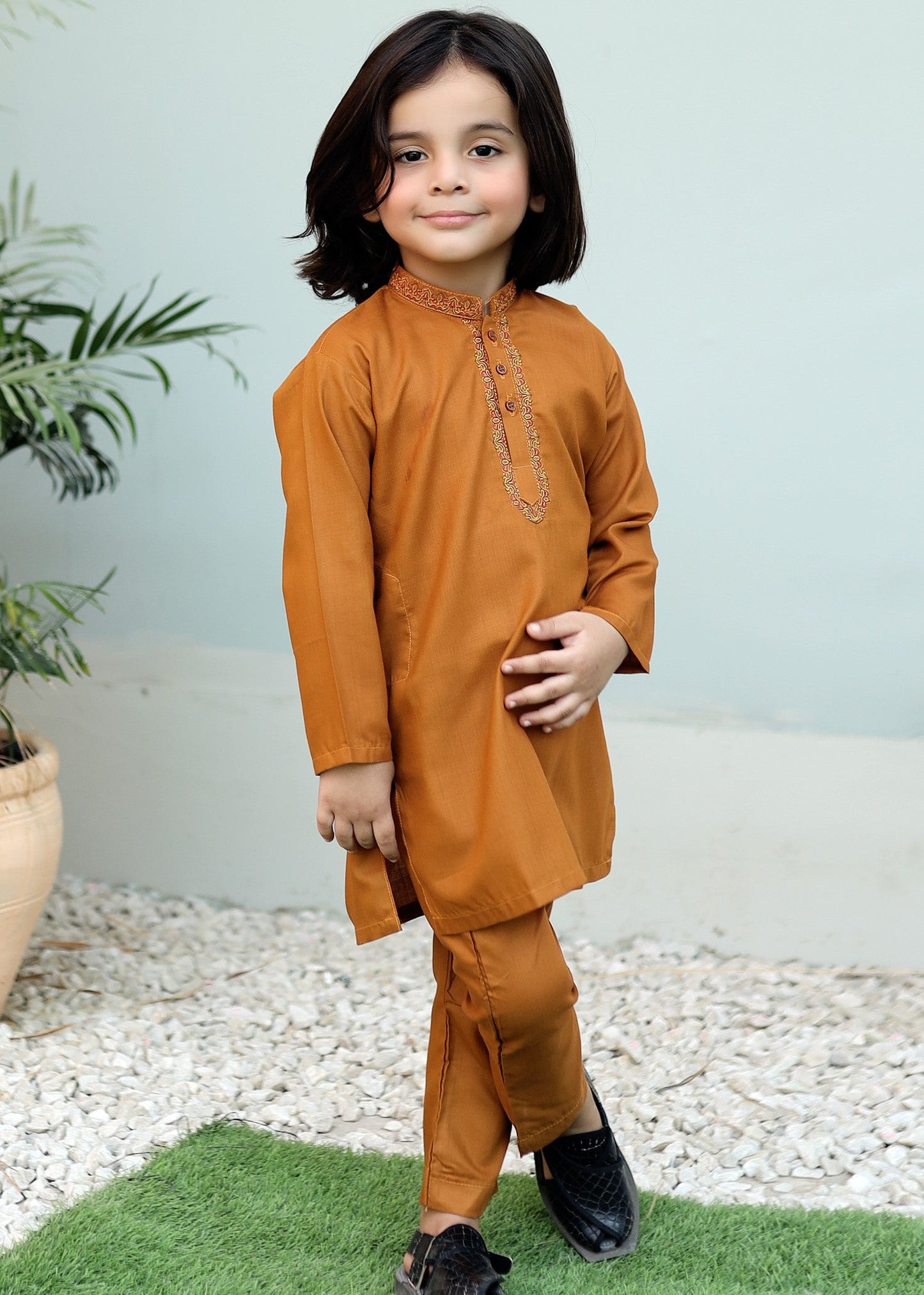 Toast Orange Kurta Trouser KE 028