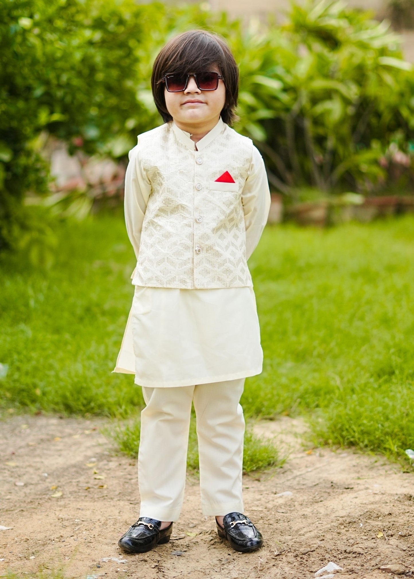 Bavarian Cream Waistcoat Suit-KC 029