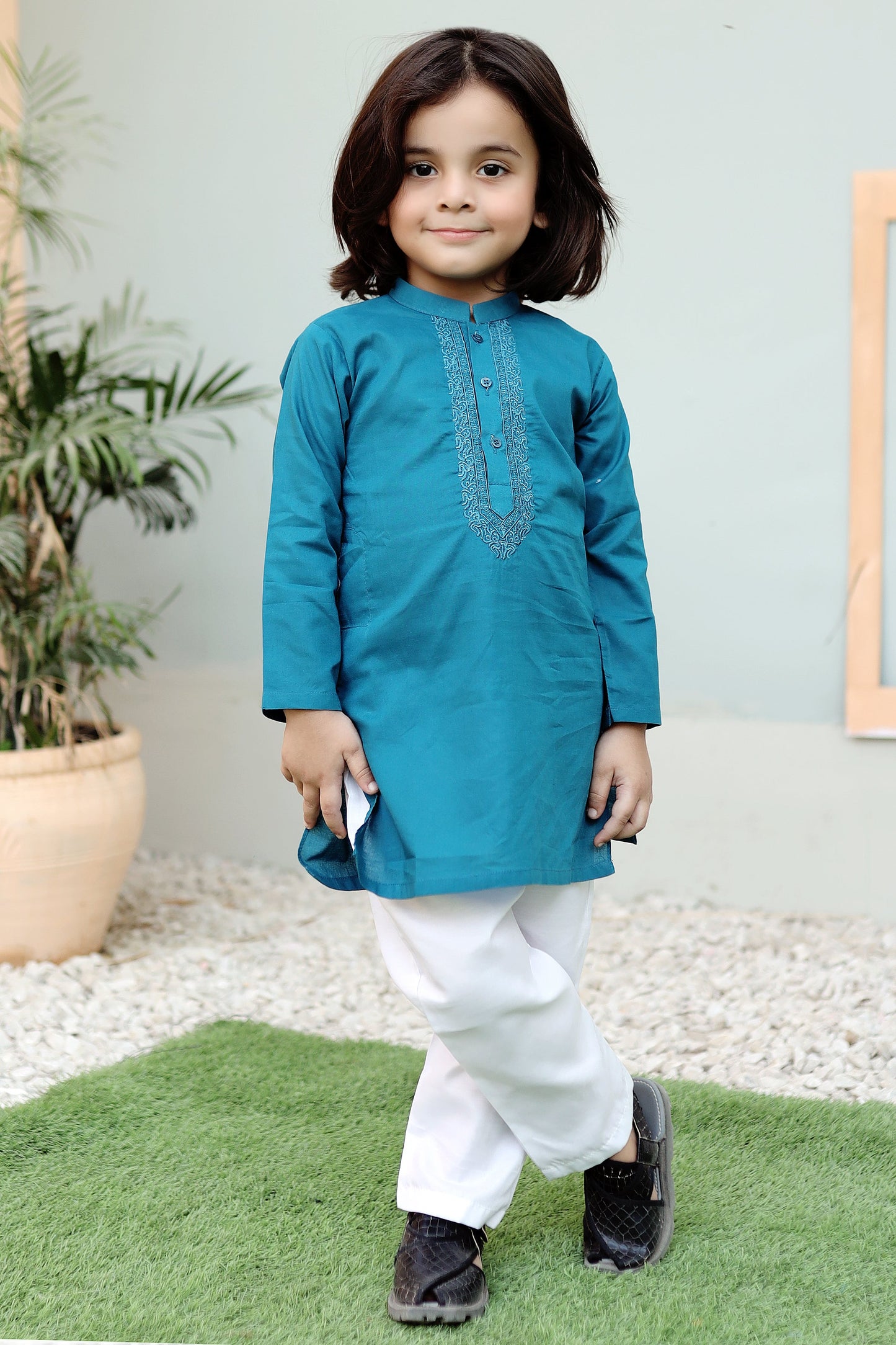 Steel Blue Kurta Trouser KE 031