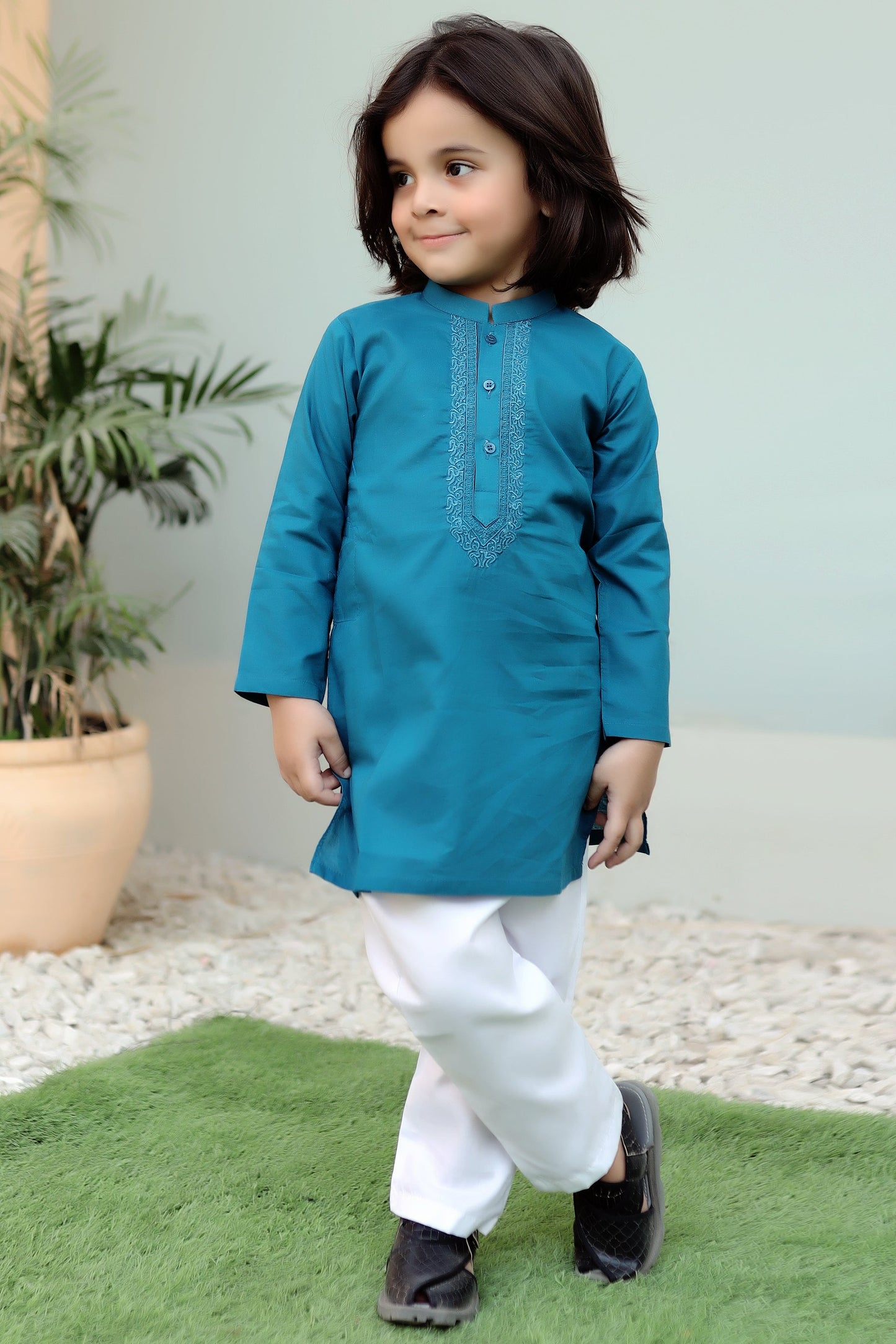 Steel Blue Kurta Trouser KE 031