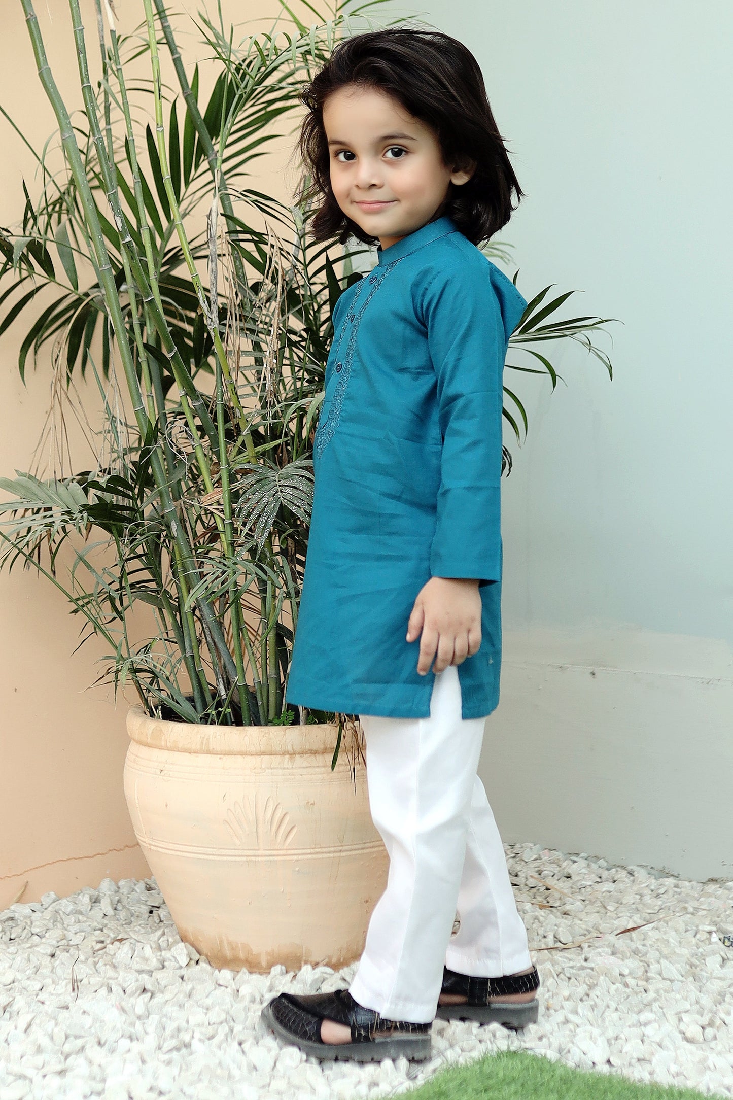 Steel Blue Kurta Trouser KE 031