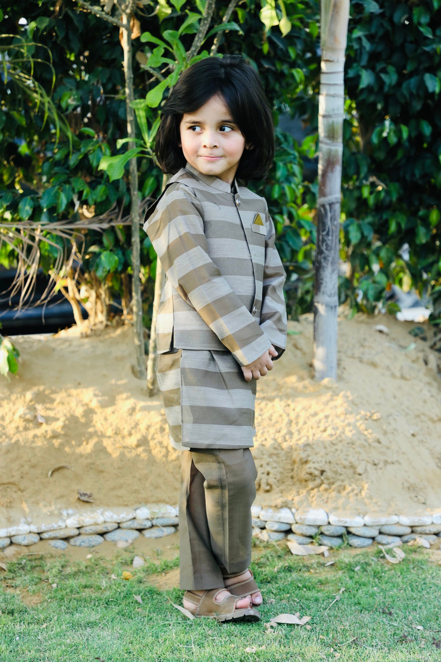 Smoke Grey Waistcoat Suit AHW 020