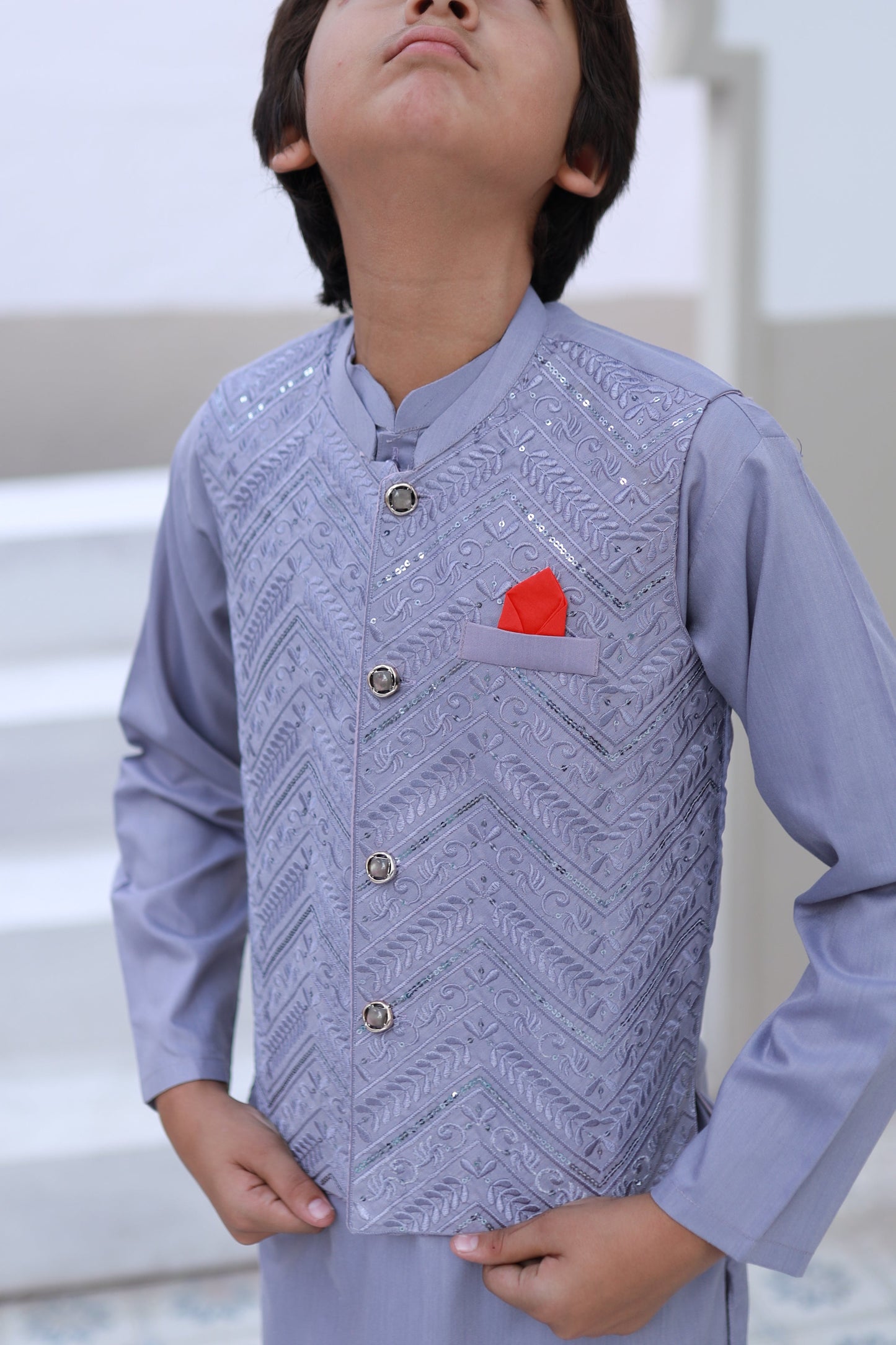 Lavender Mist Waistcoat Suit KC 071