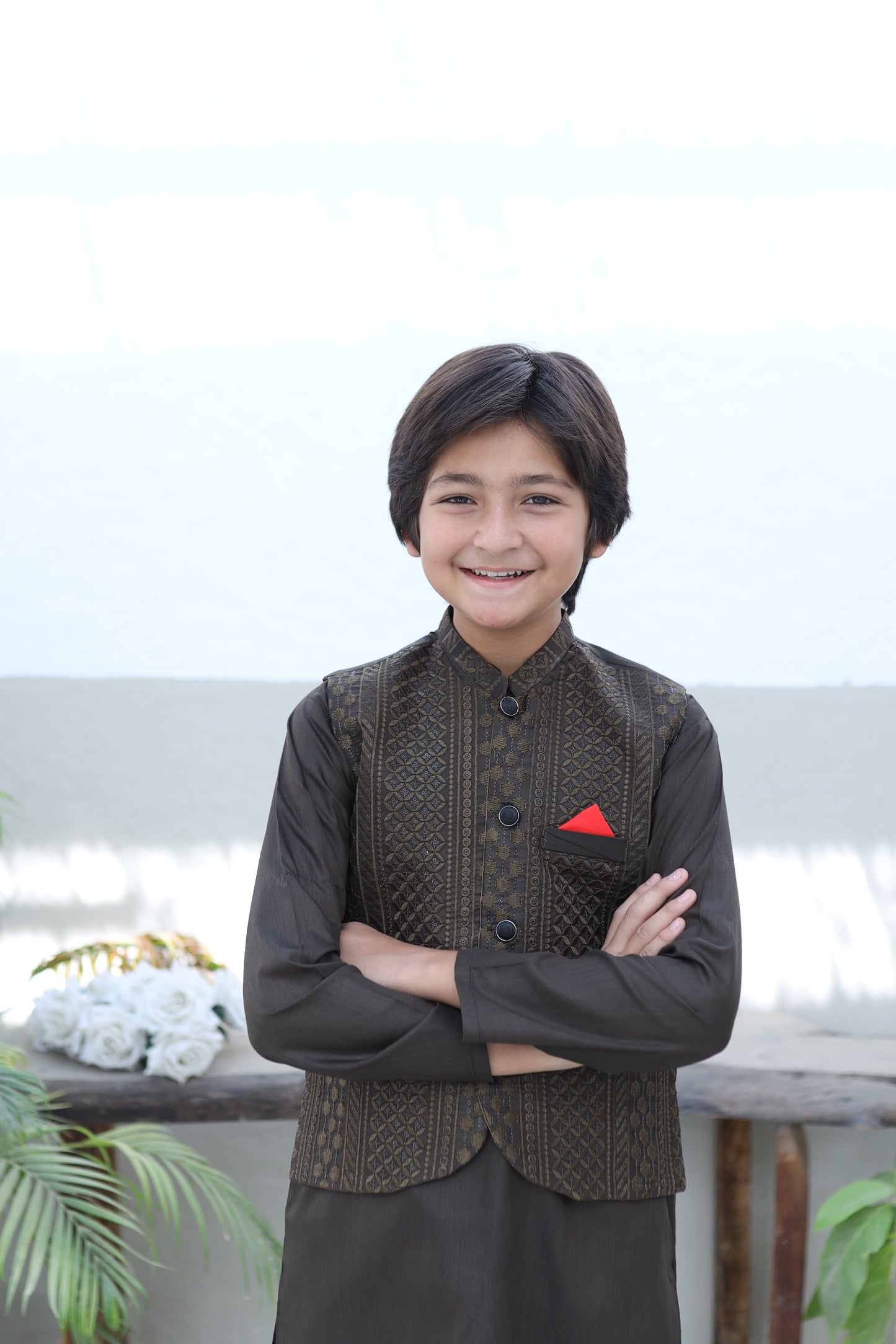 Brown Waistcoat Suit KC 063