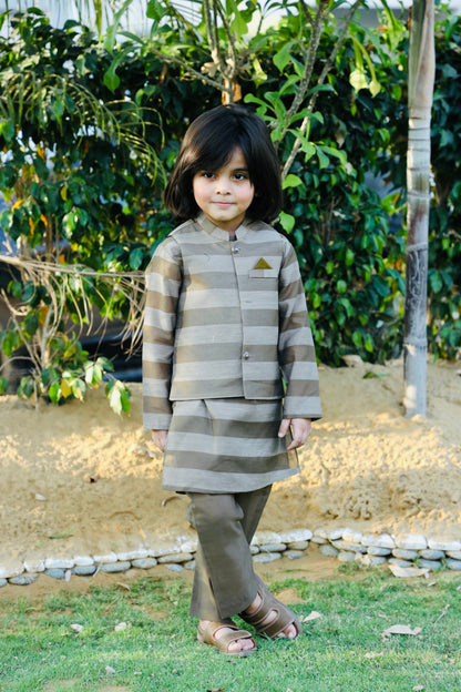 Smoke Grey Waistcoat Suit AHW 020