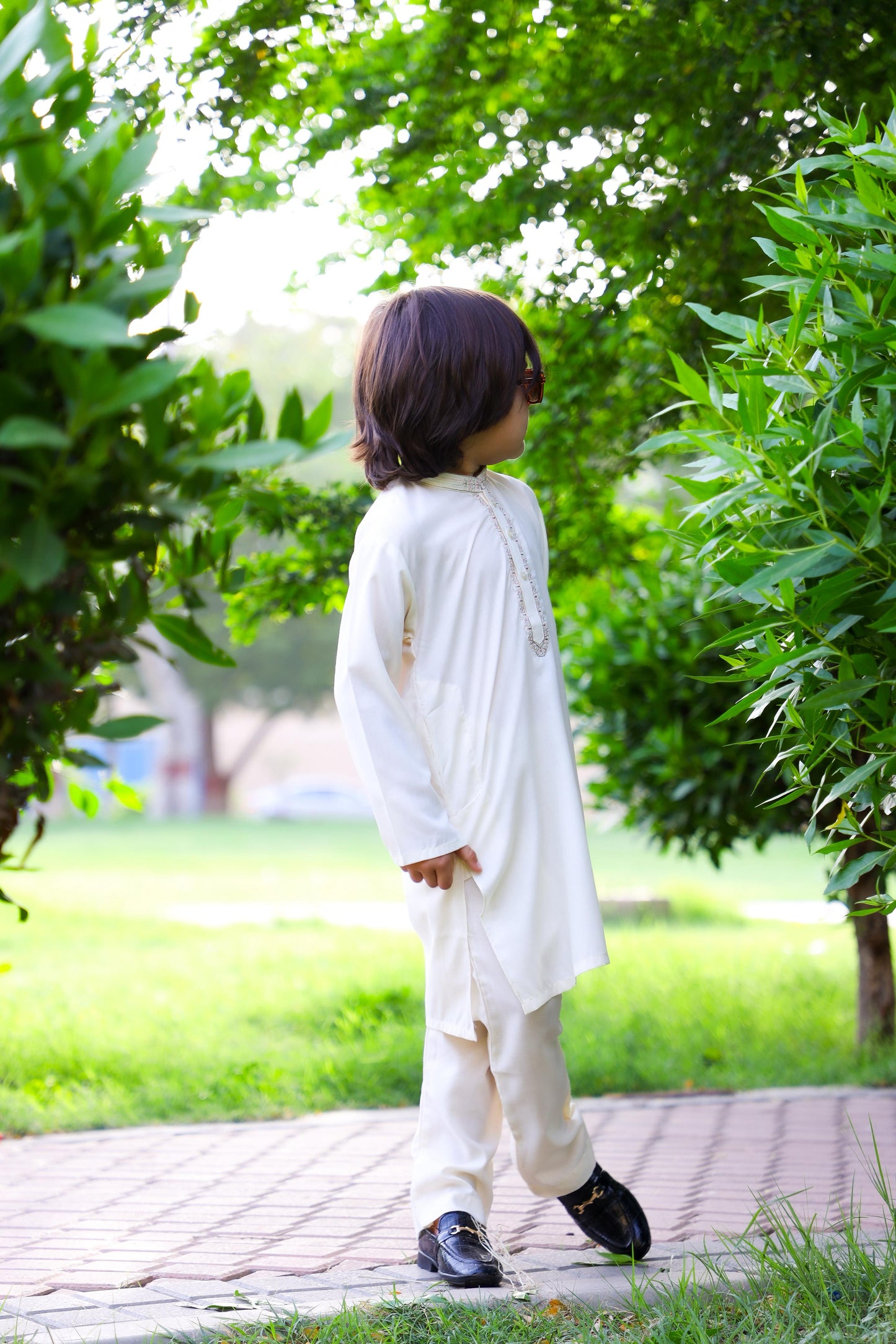 Ghost White Kurta Trouser - KE 020