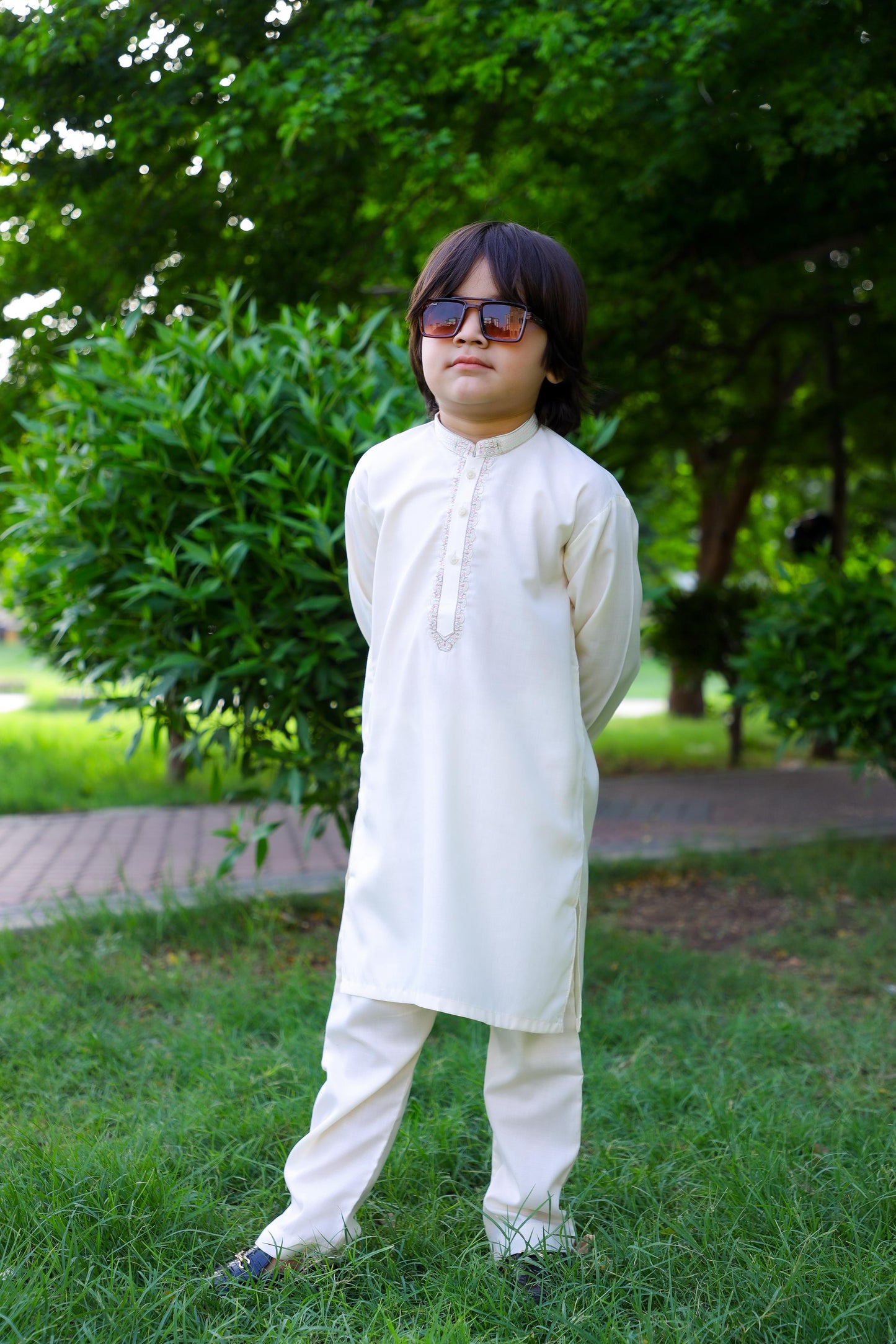 Ghost White Kurta Trouser - KE 020