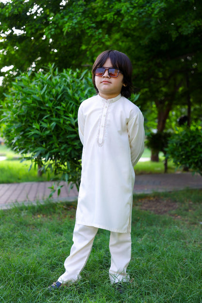 Ghost White Kurta Trouser - KE 020