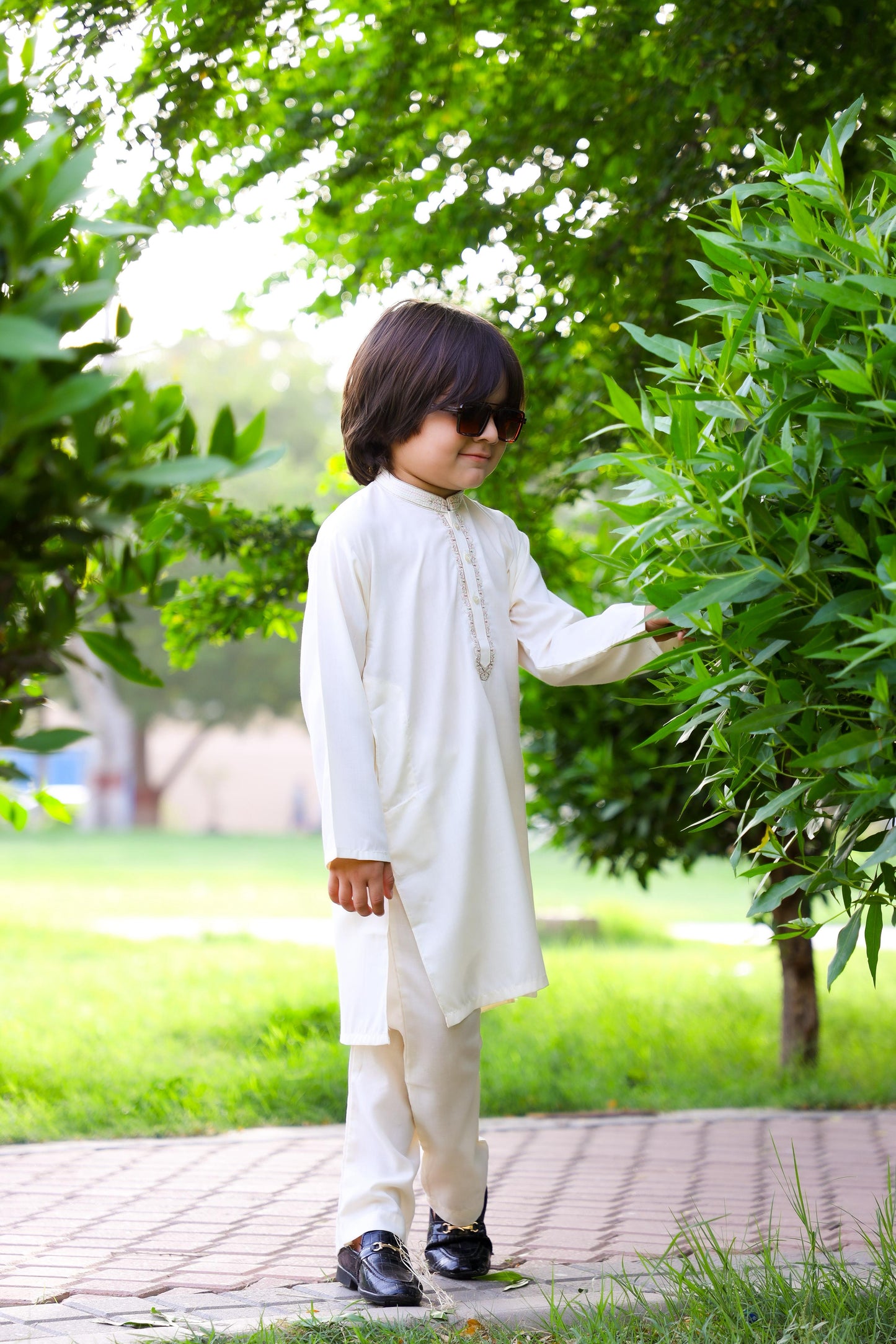 Ghost White Kurta Trouser - KE 020