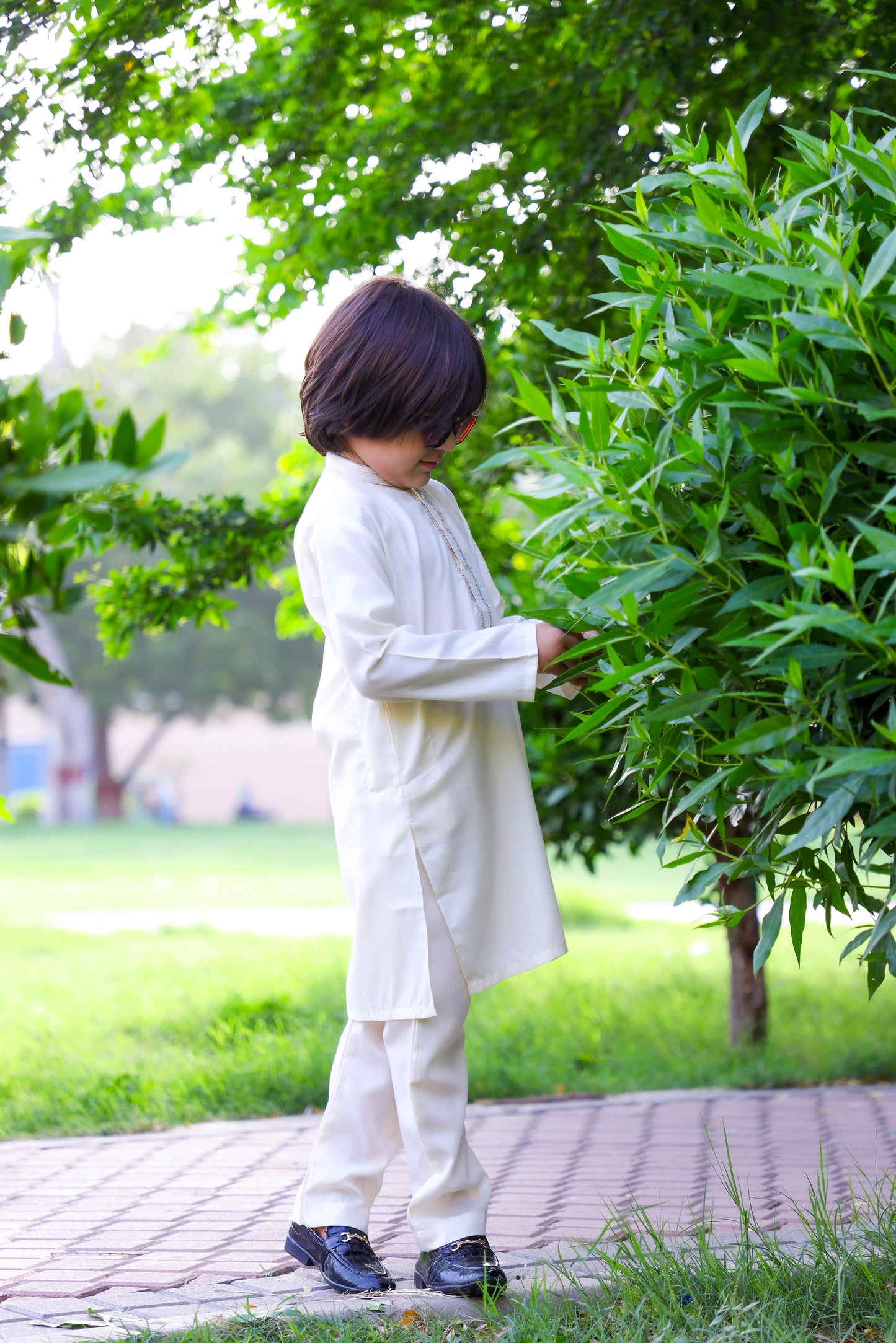 Ghost White Kurta Trouser - KE 020