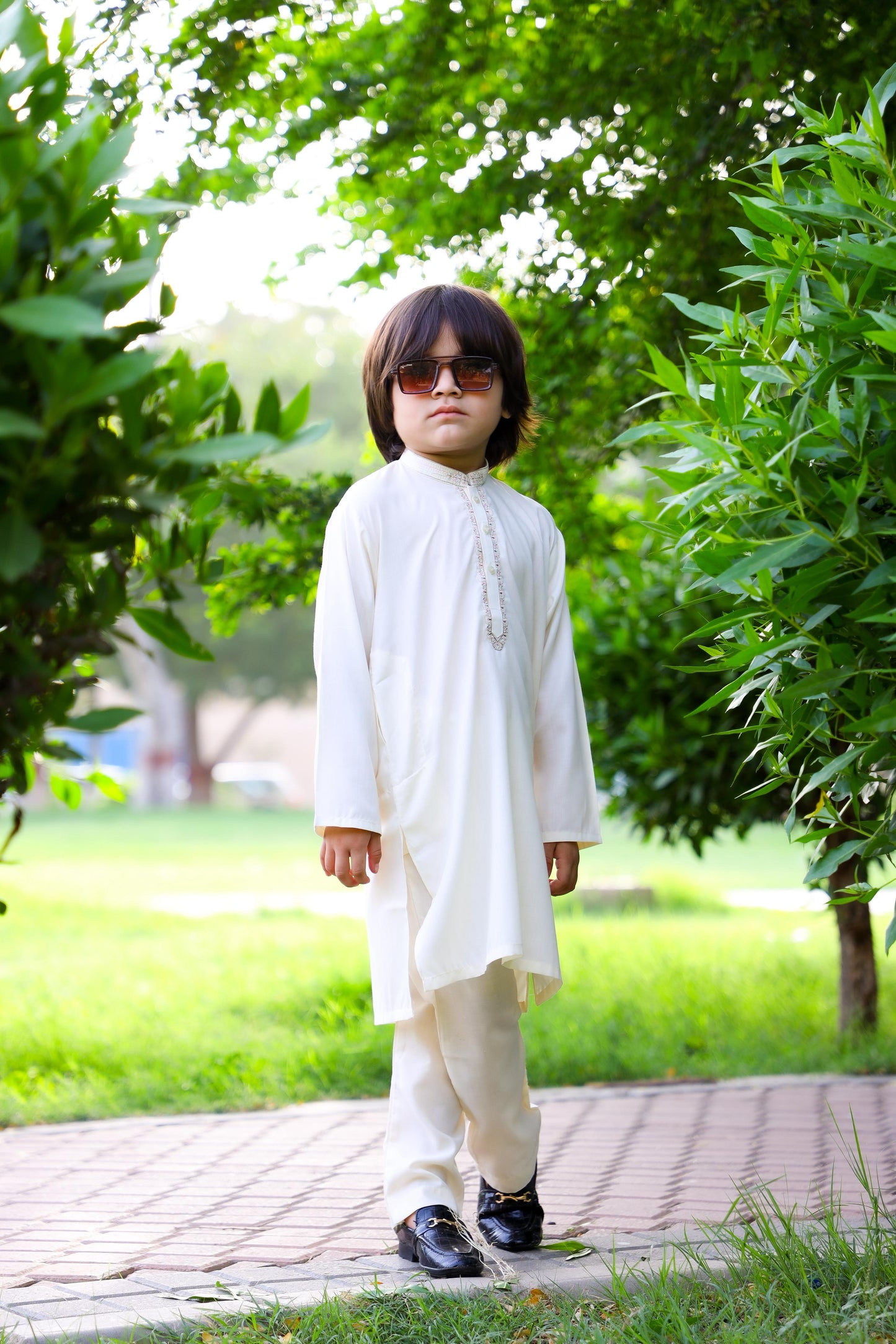 Ghost White Kurta Trouser - KE 020