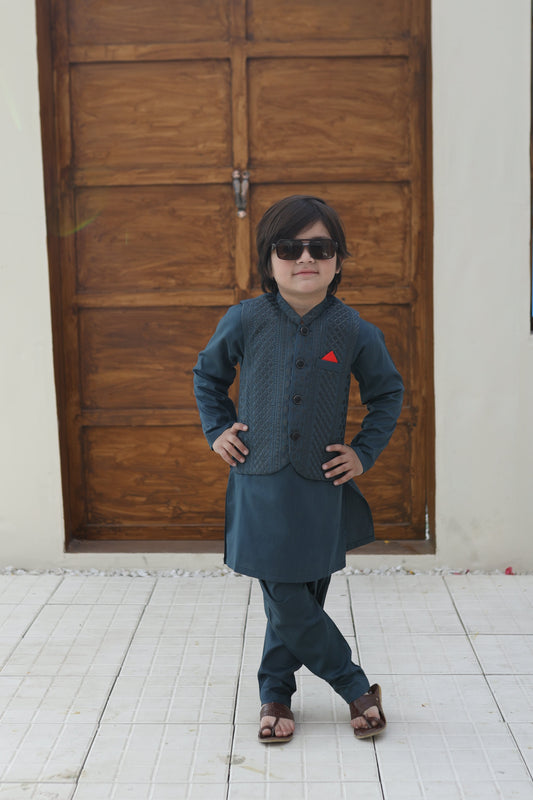 Eucalyptus Green Waistcoat Suit KC 066