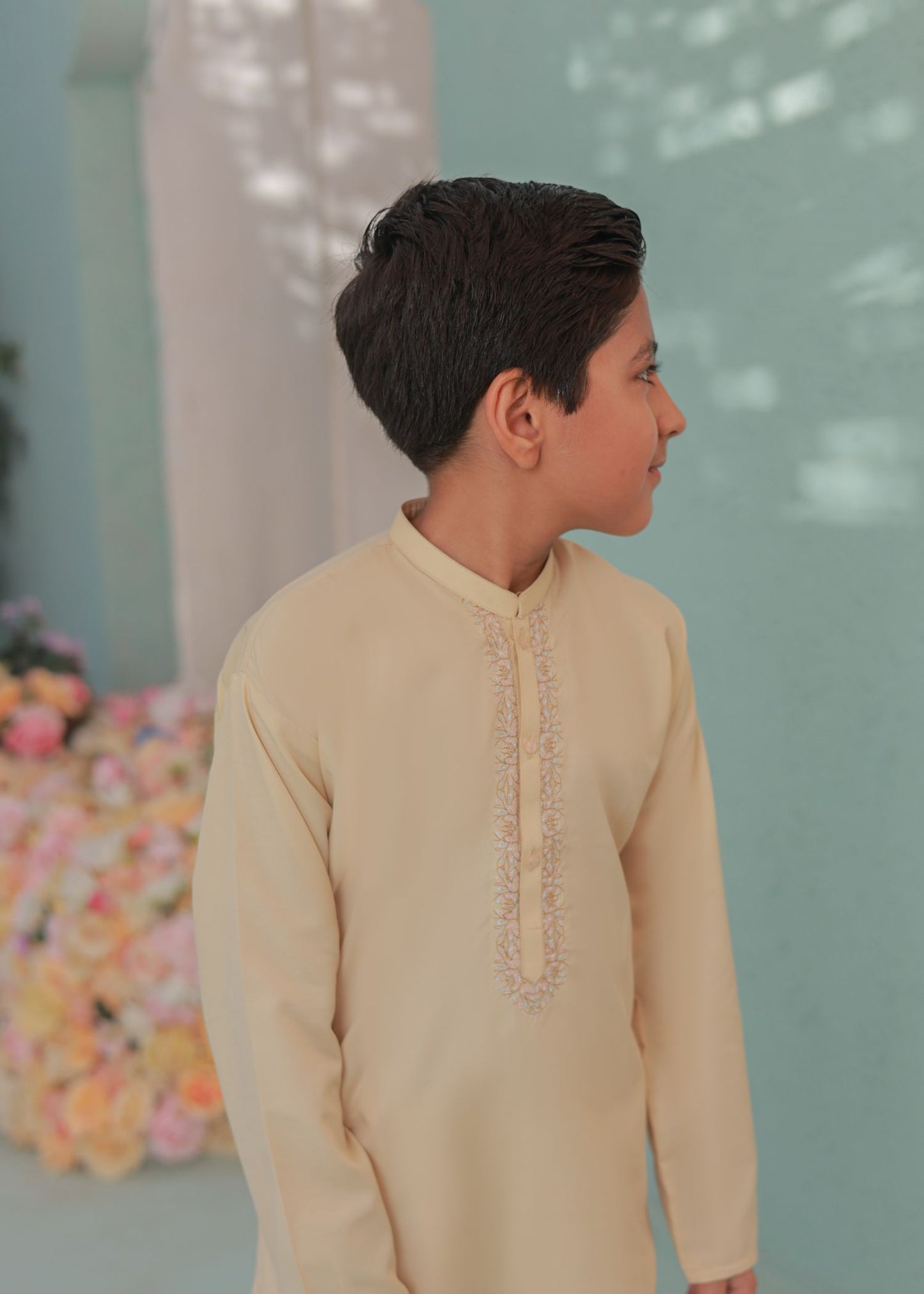 Cream Kurta Trouser - KE 008 -