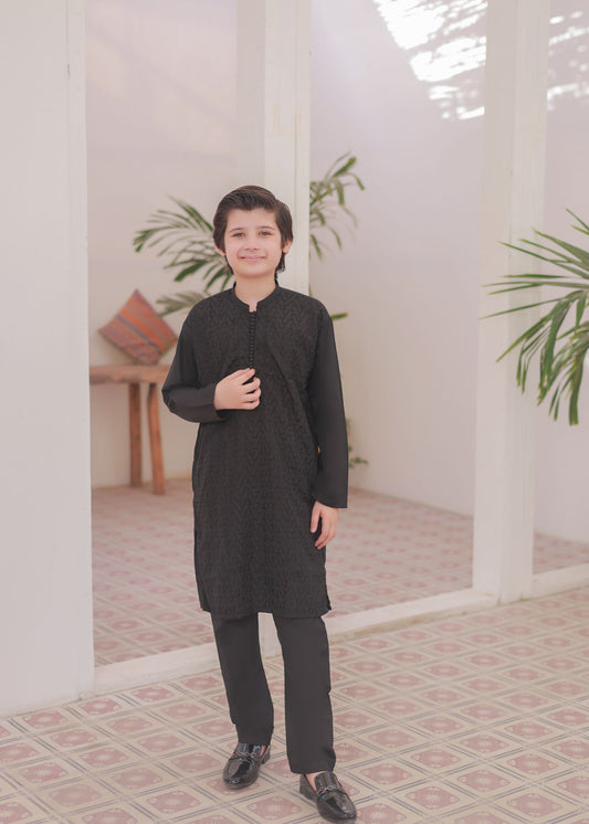 Pure Black Kurta Trouser - KE 011 -