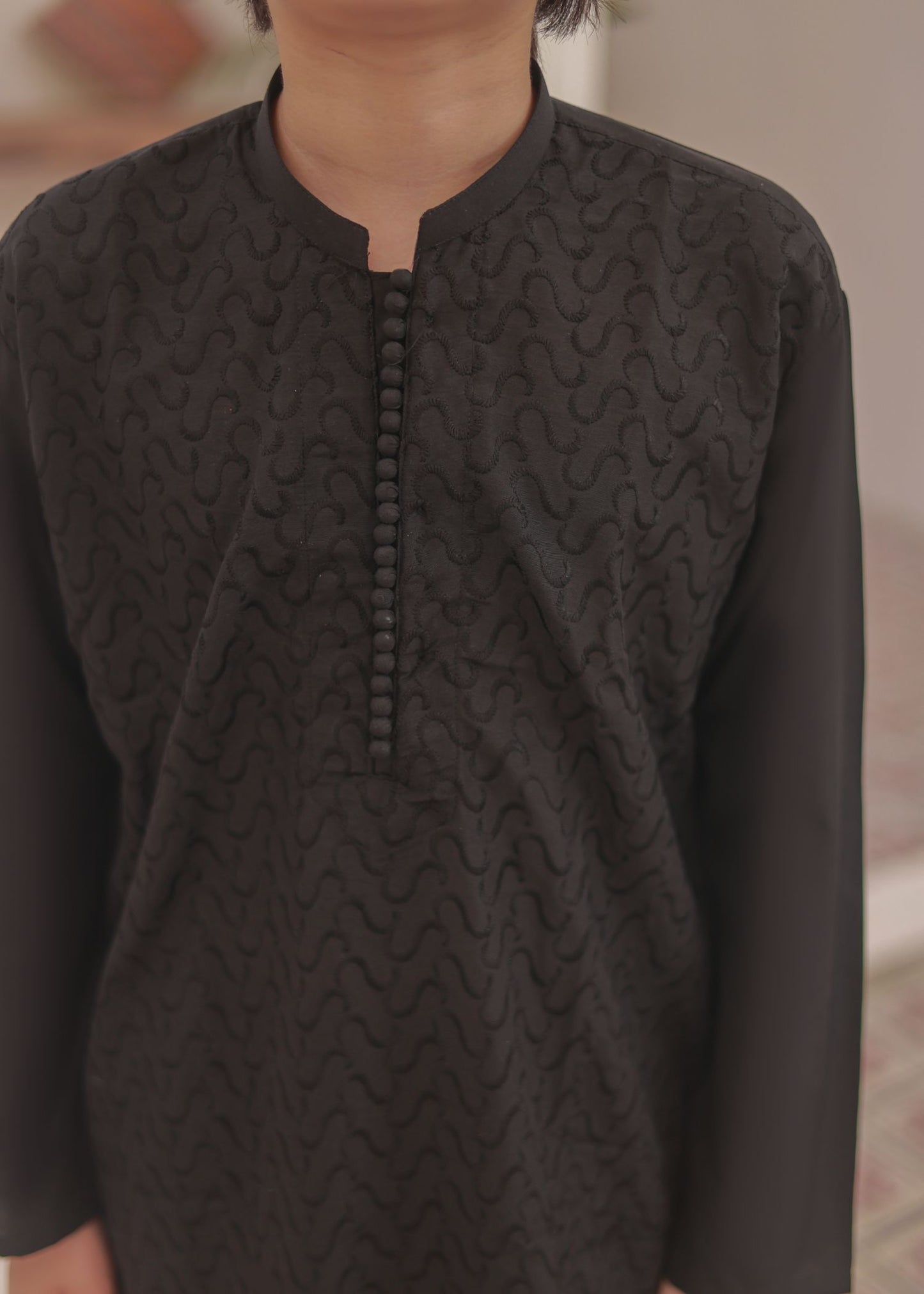 Pure Black Kurta Trouser - KE 011 -