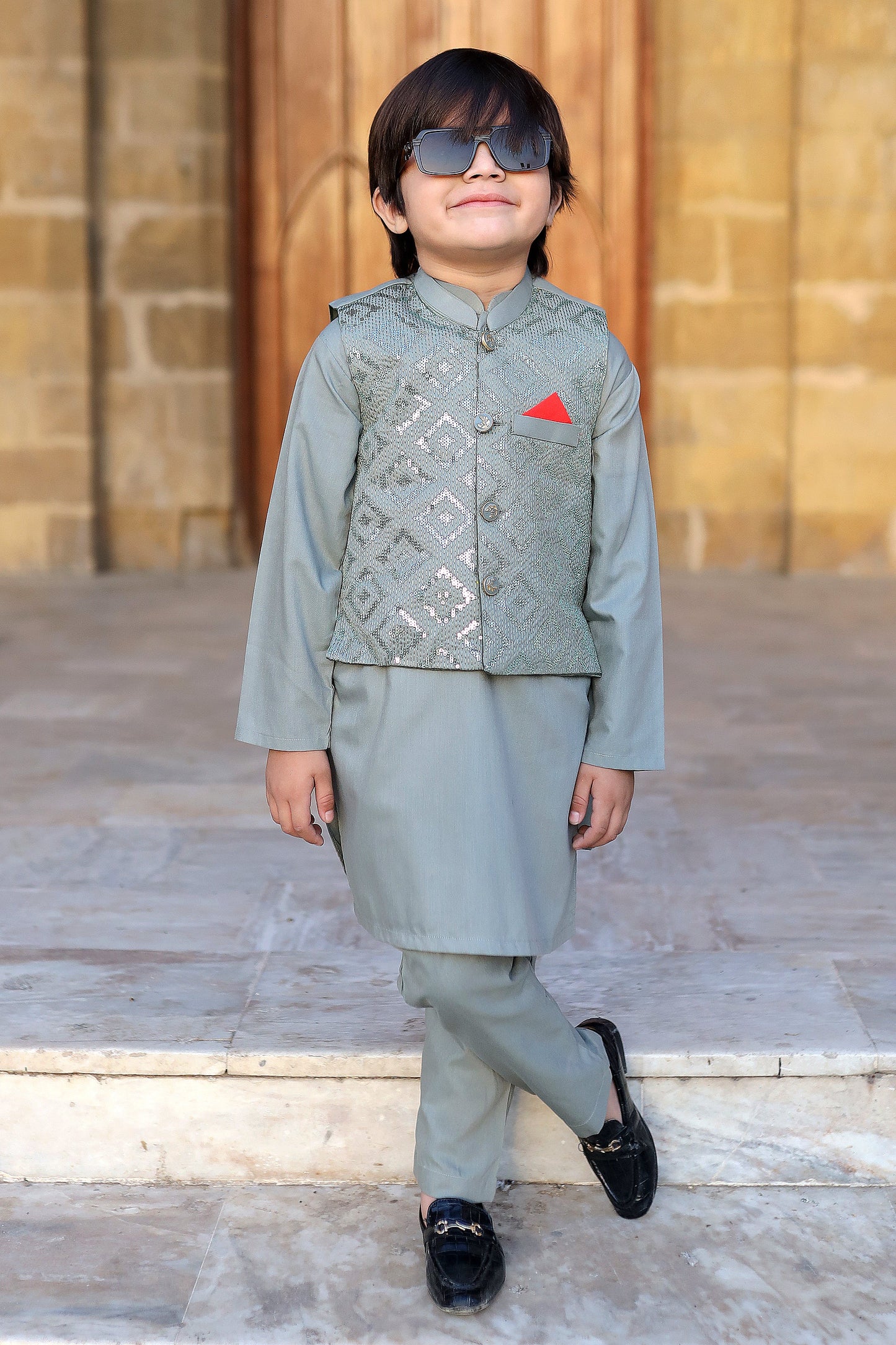 Grey Waistcoat Suit KC 059