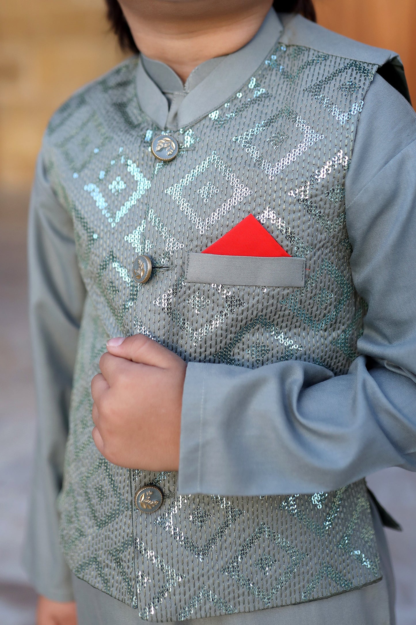 Grey Waistcoat Suit KC 059