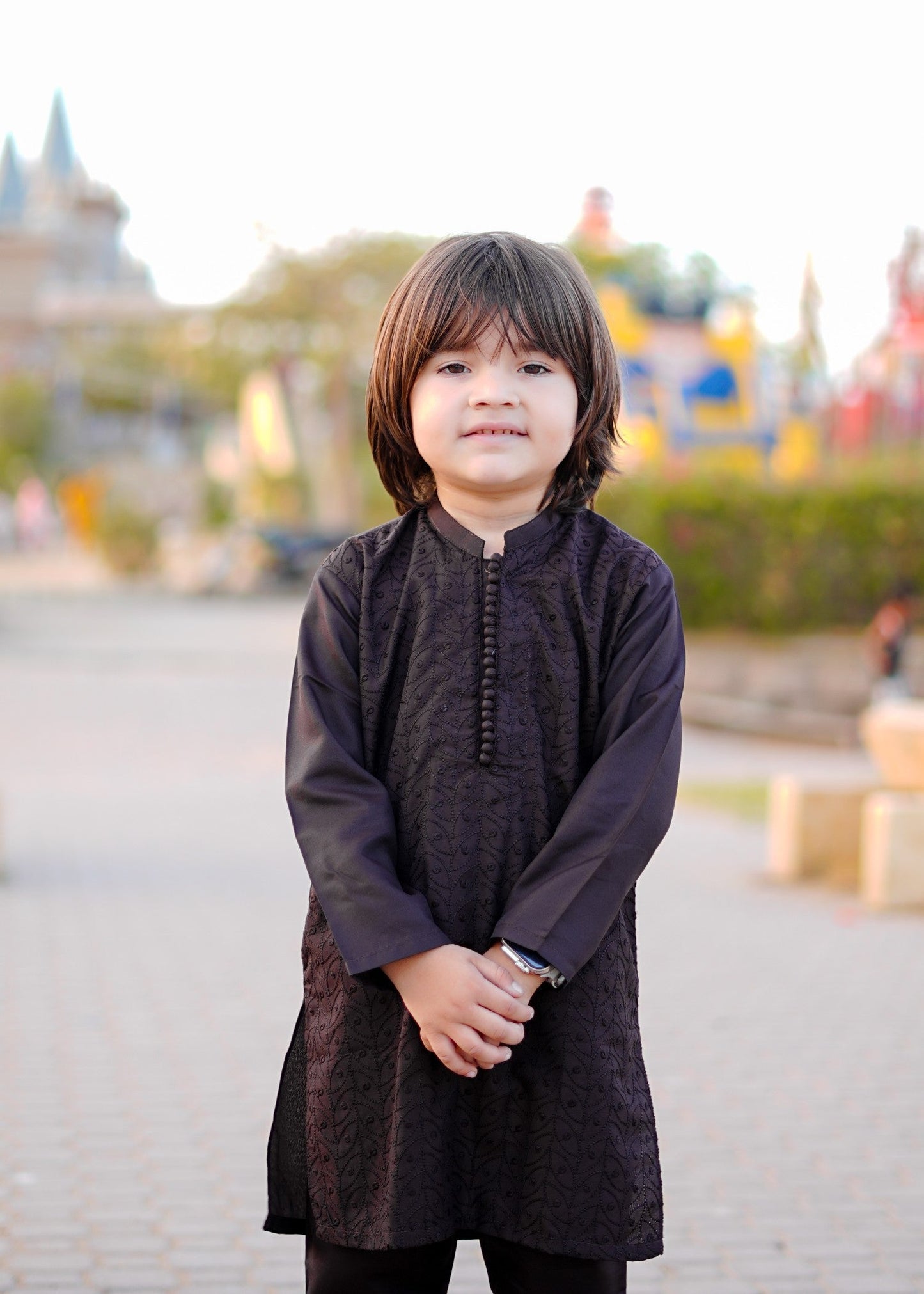 Dark Brown chicken Kurta Trouser - KE 002