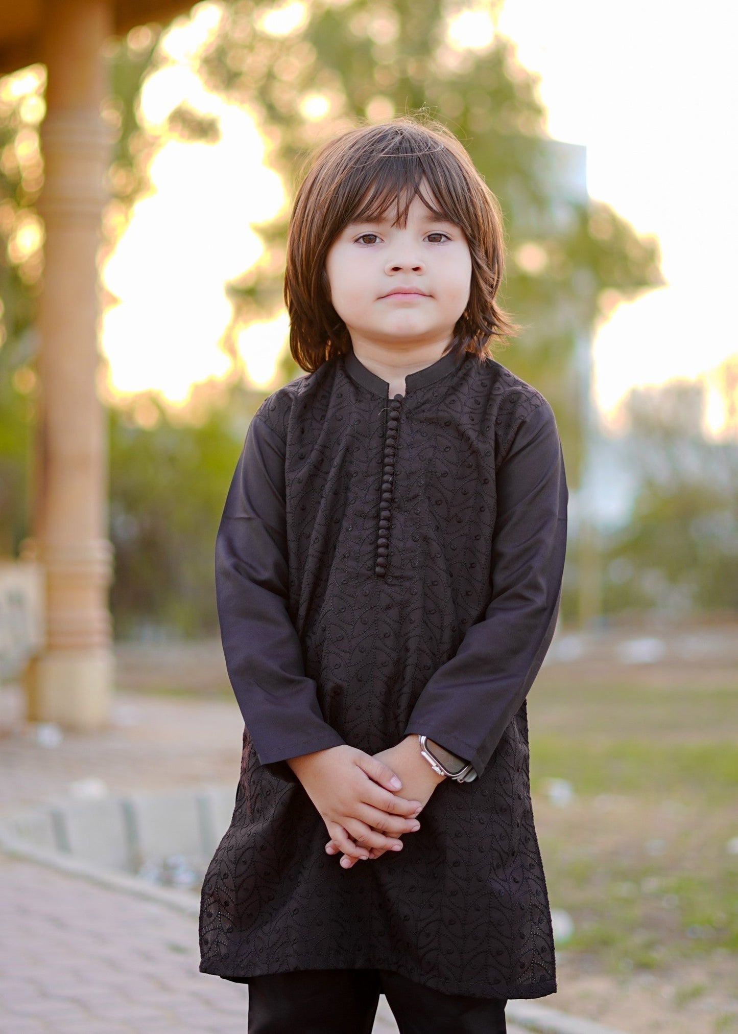 Dark Brown chicken Kurta Trouser - KE 002