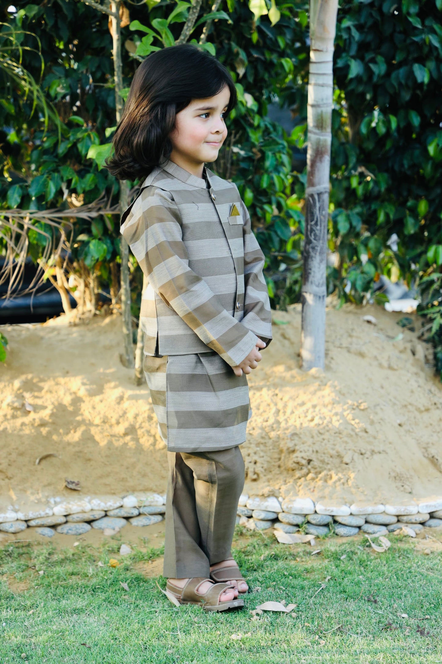 Smoke Grey Waistcoat Suit AHW 020