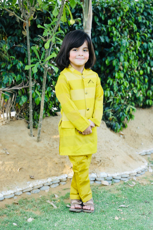 Yellow Waistcoat Suit AHW 022