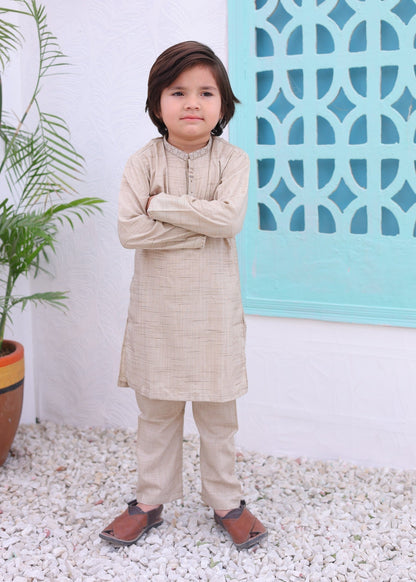 Beige Kurta Trouser -AH 002