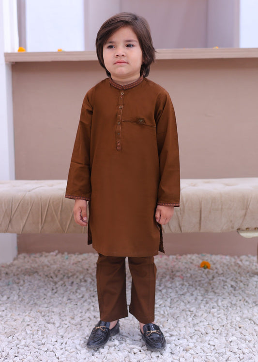 Light Brown Kurta Trouser-AH 008