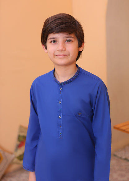 Persian Blue Kurta Trouser-AH 022