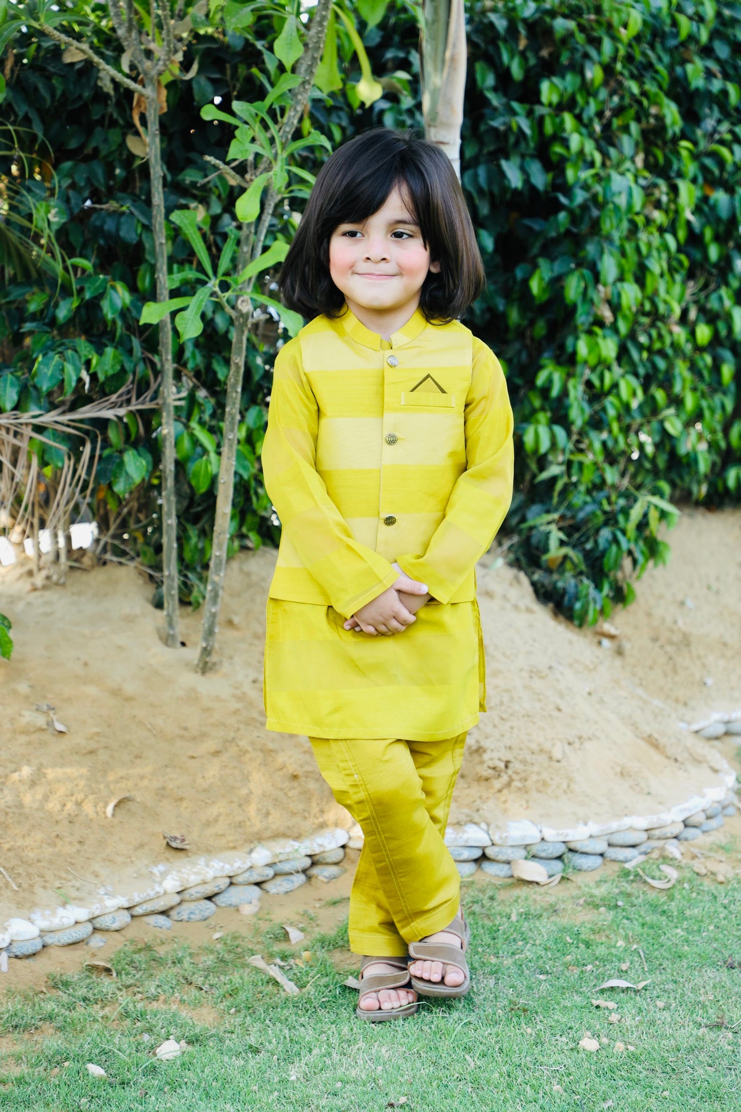 Yellow Waistcoat Suit AHW 022