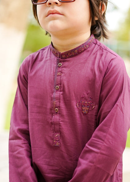 Berry Kurta Trouser-AH 047