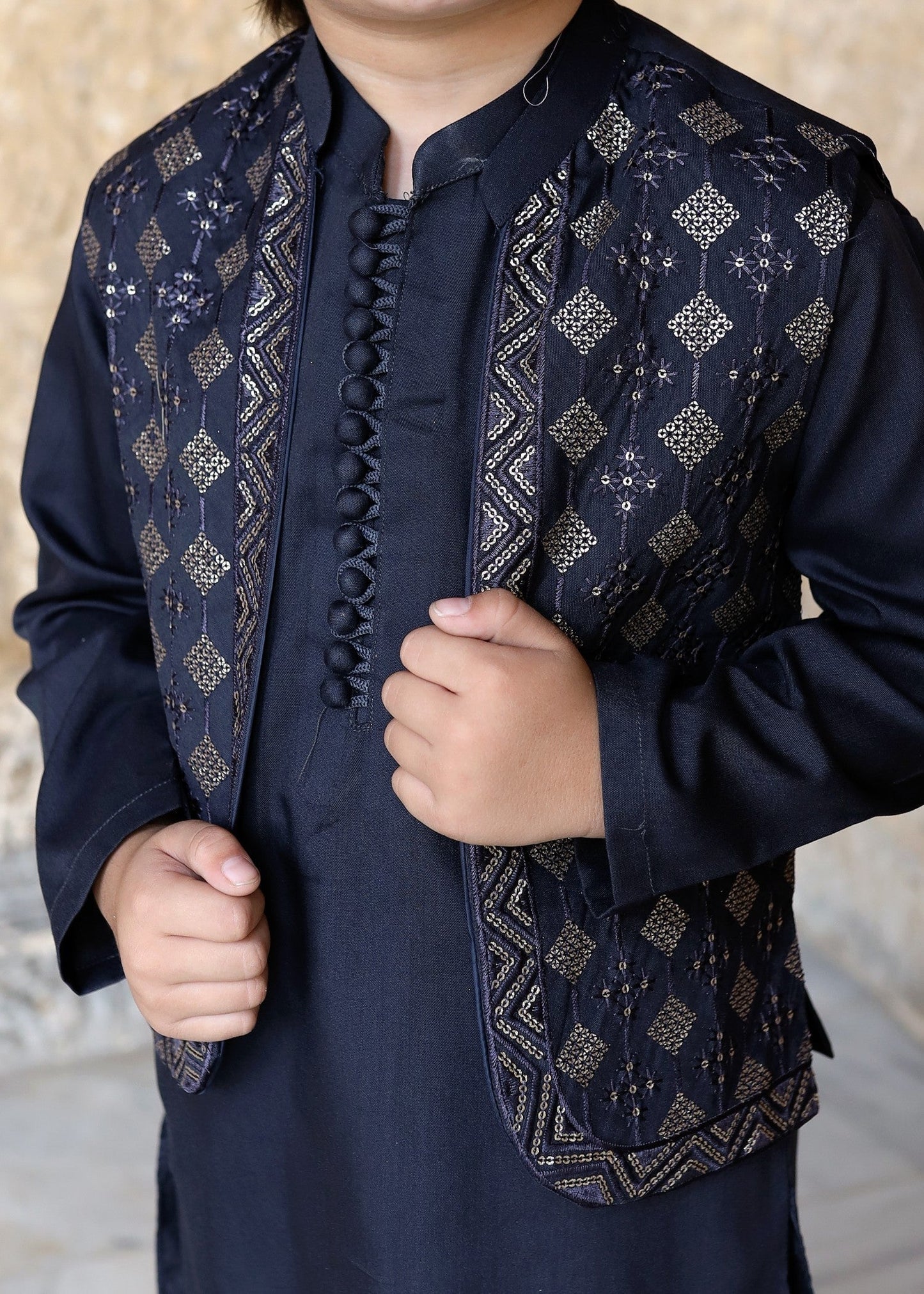 Prussian Blue Waistcoat Suit KC 052