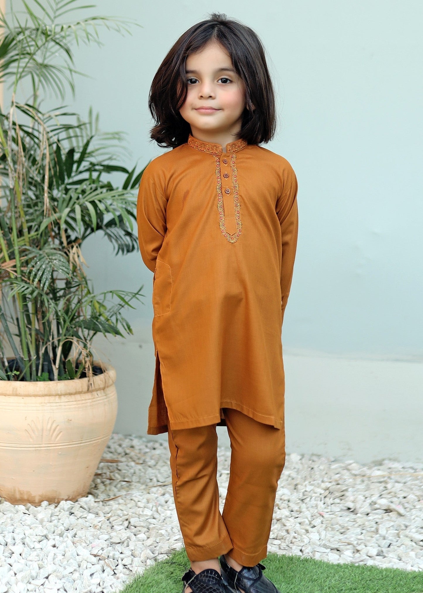 Toast Orange Kurta Trouser KE 028