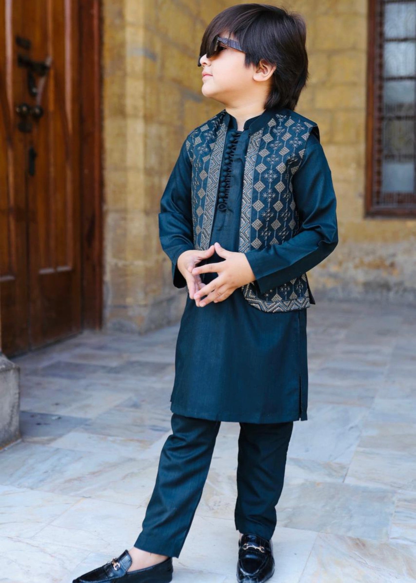 Dark Green Waistcoat Suit KC 054