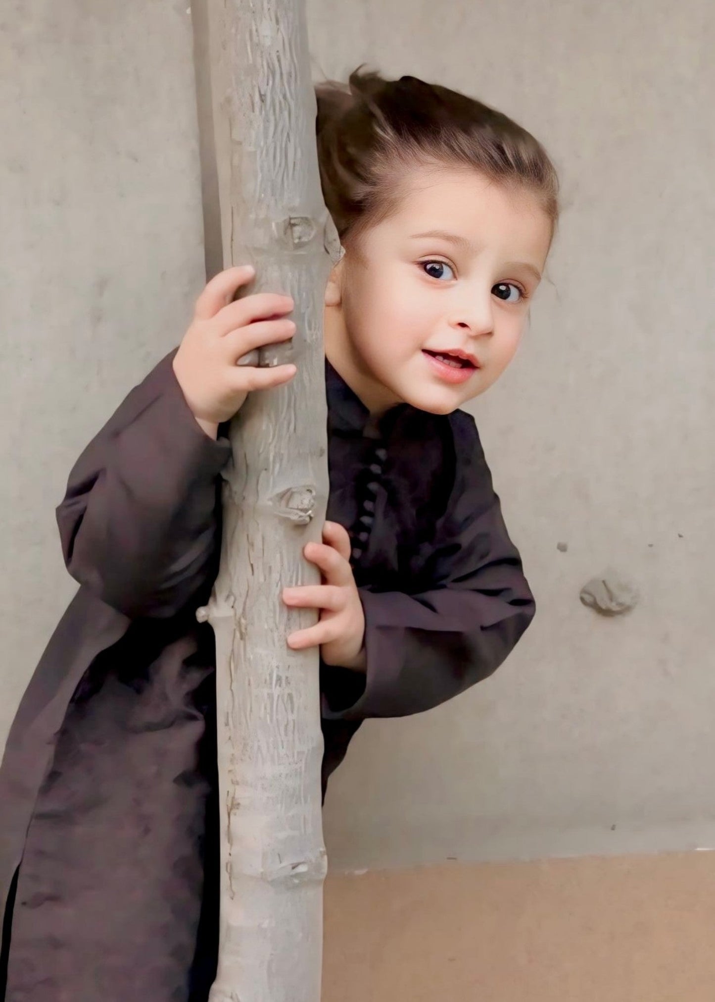 Black chicken Kurta Trouser - KE 016