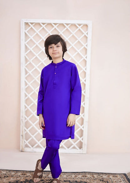 Slate Blue Kurta Trouser-AH 045
