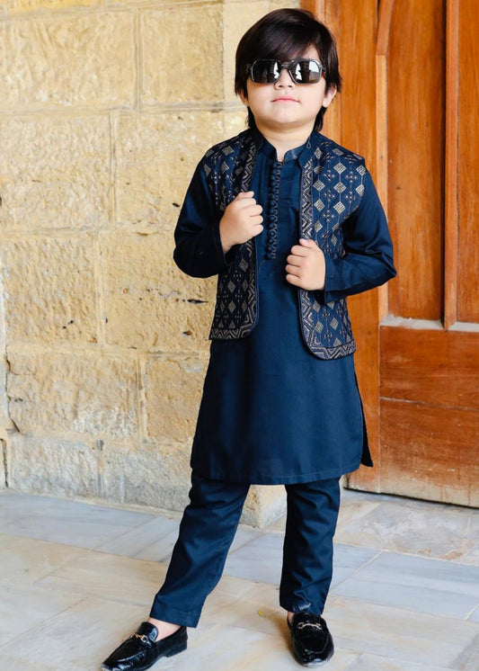 Dark Green Waistcoat Suit KC 054