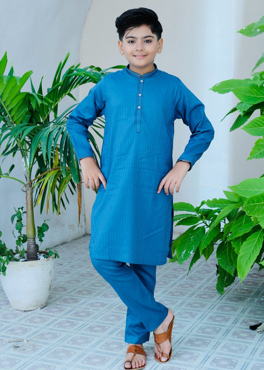 Baby Blue Kurta Trouser AH 046