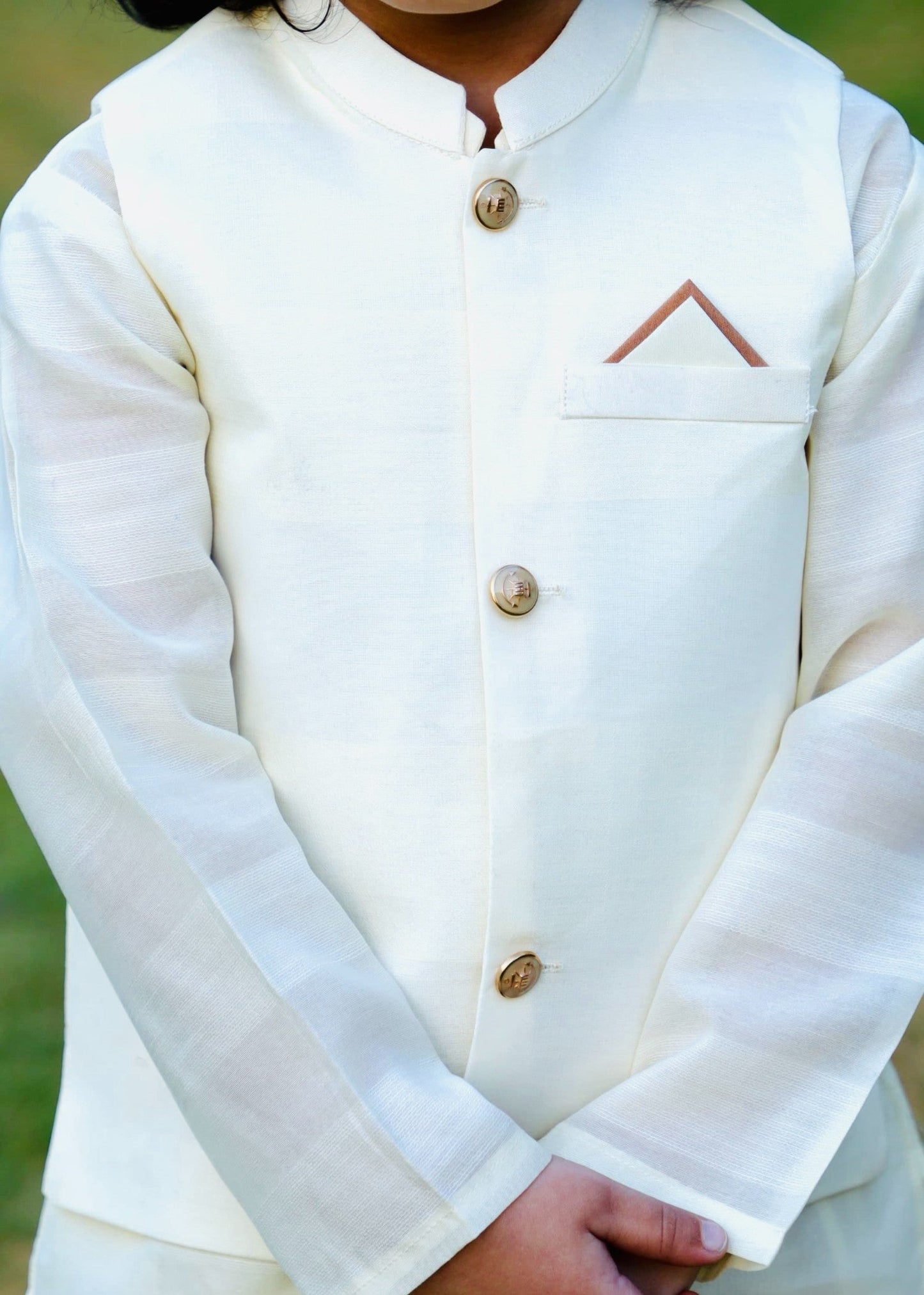 Off White Waistcoat Suit AHW 016