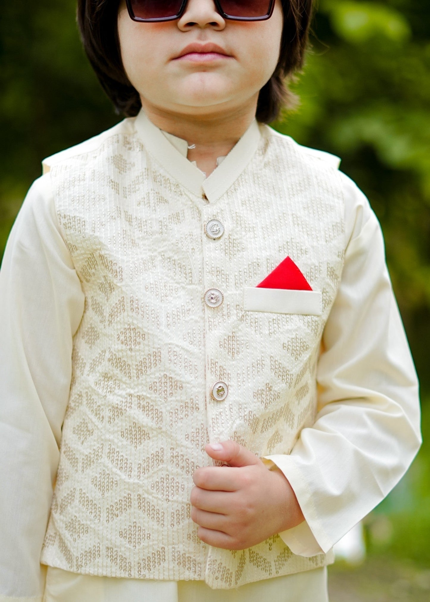 Bavarian Cream Waistcoat Suit-KC 029