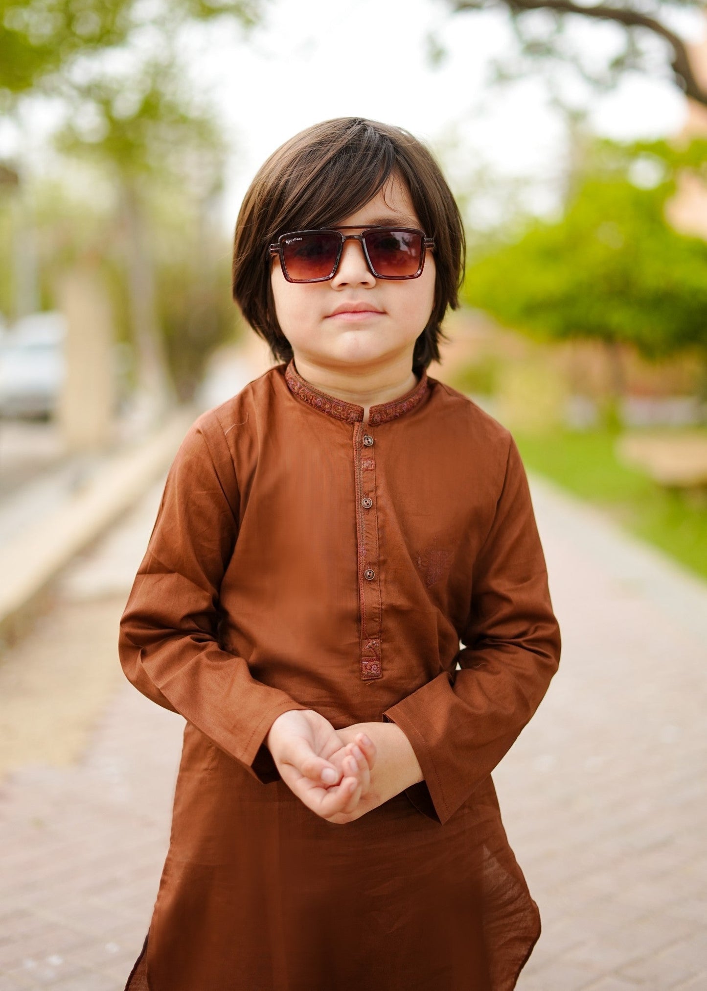 Bronze Kurta Trouser-AH 048
