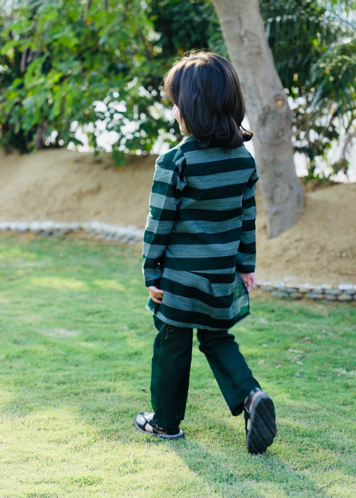 Dark Green Waistcoat Suit AHW 024