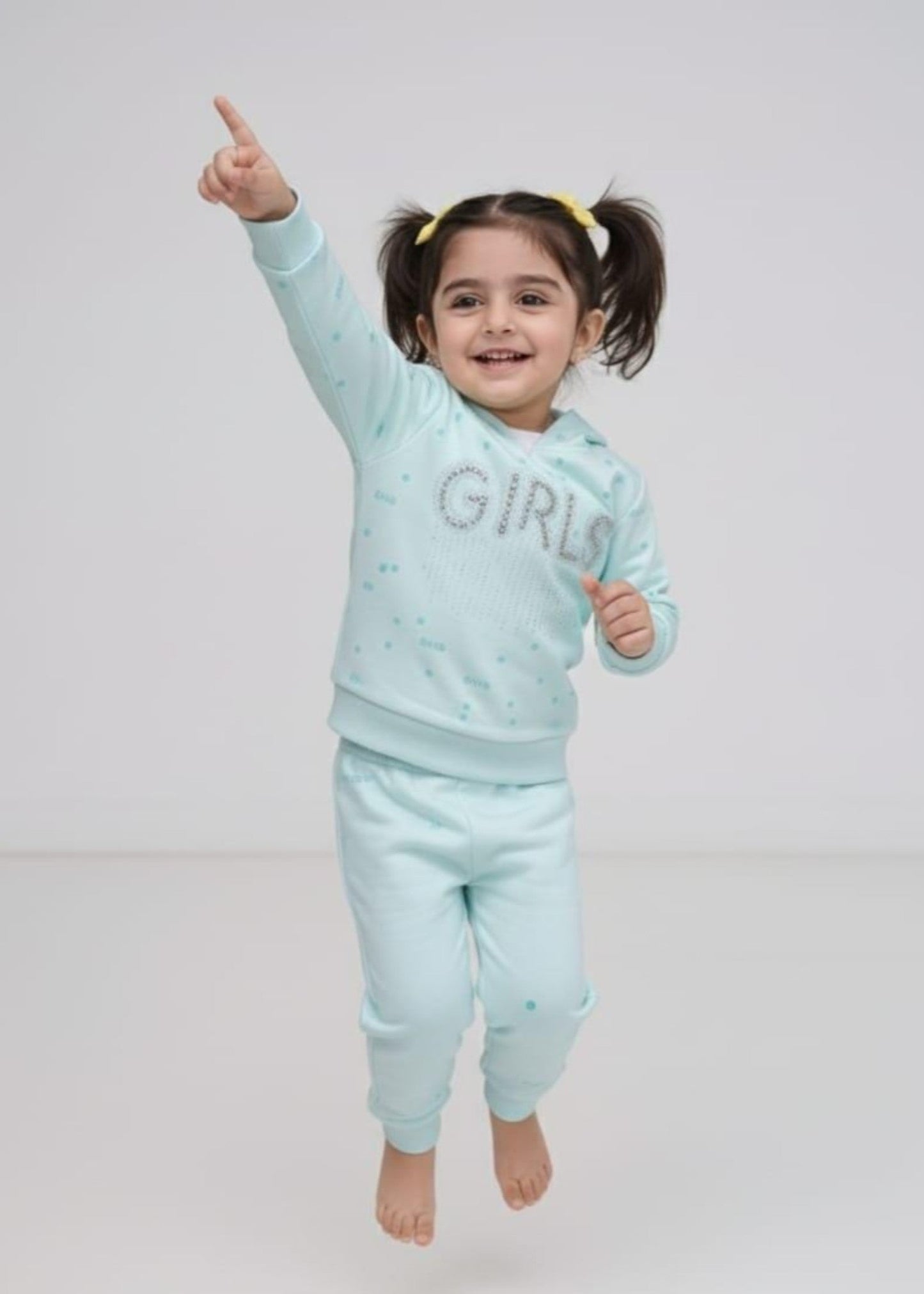 Light Blue 2 Pcs Hoodie Suit KH 025